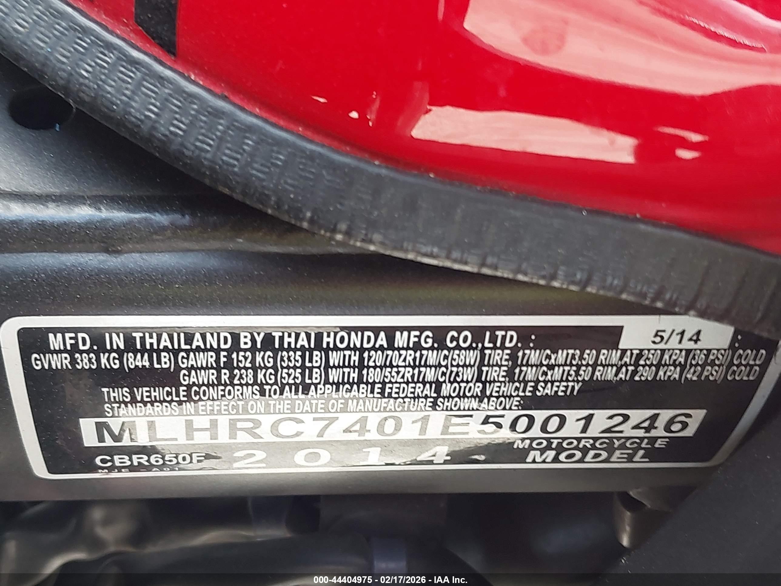 HONDA CBR650 image 10