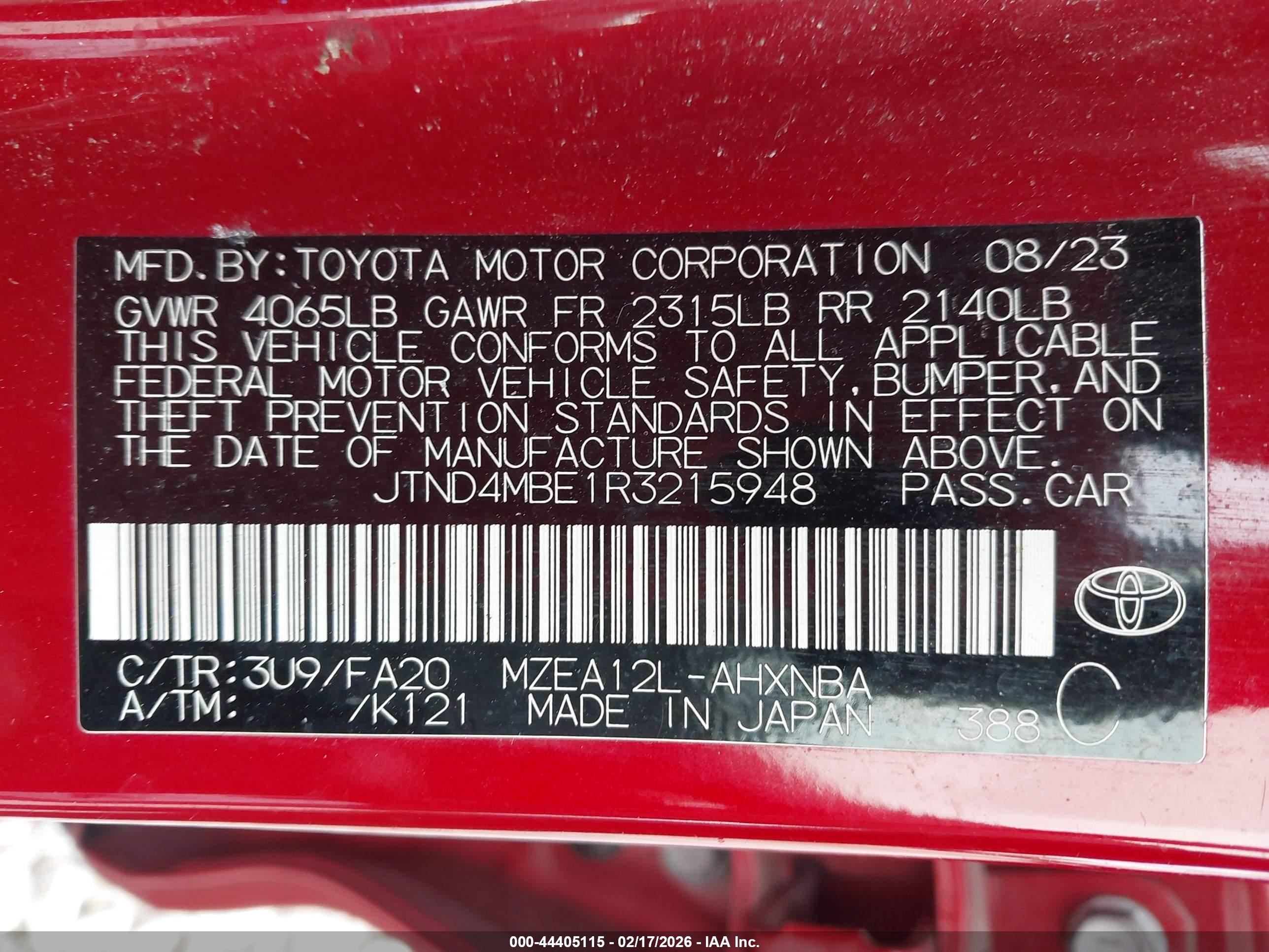 TOYOTA COROLLA image 9