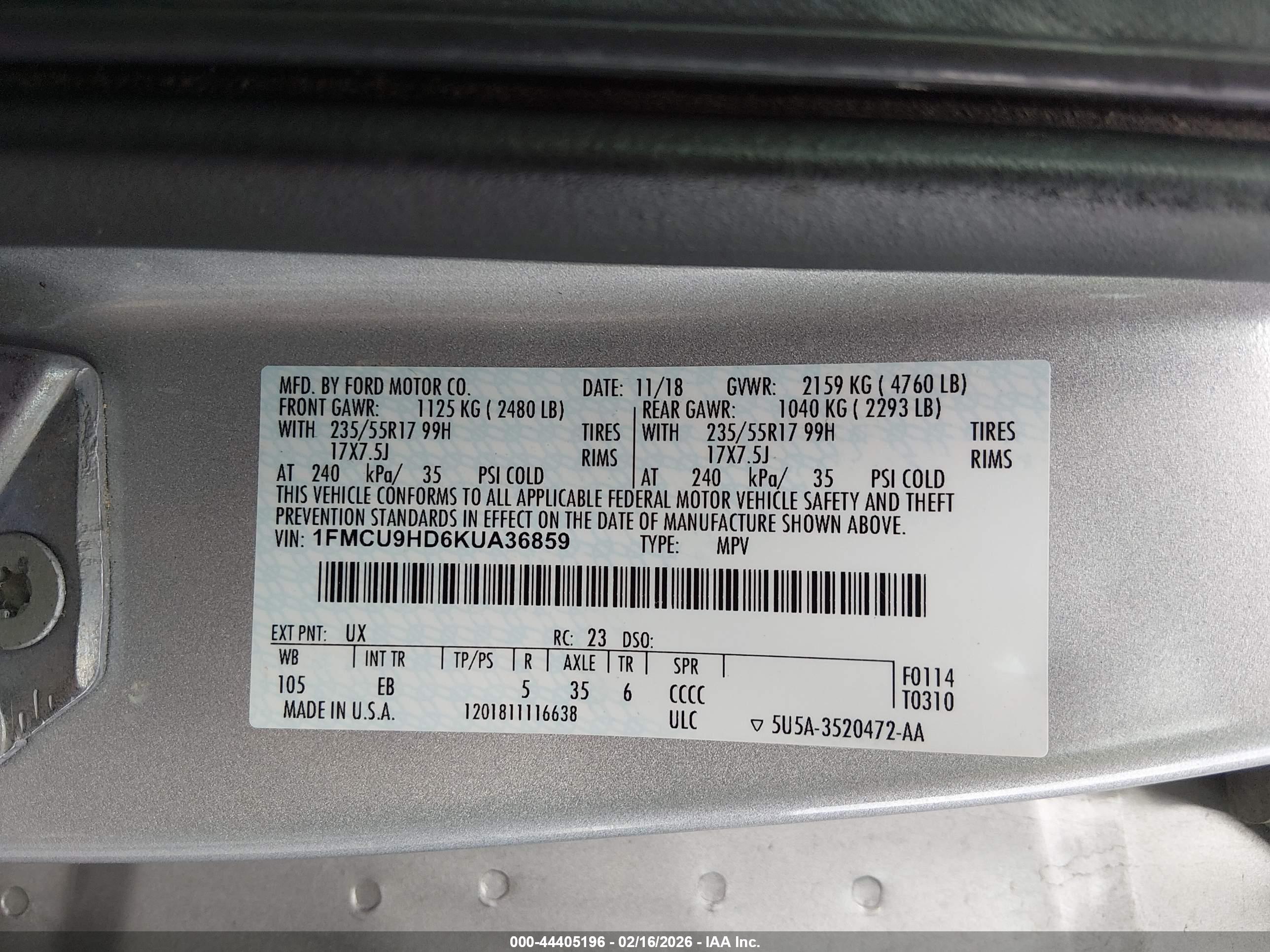 FORD ESCAPE image 9