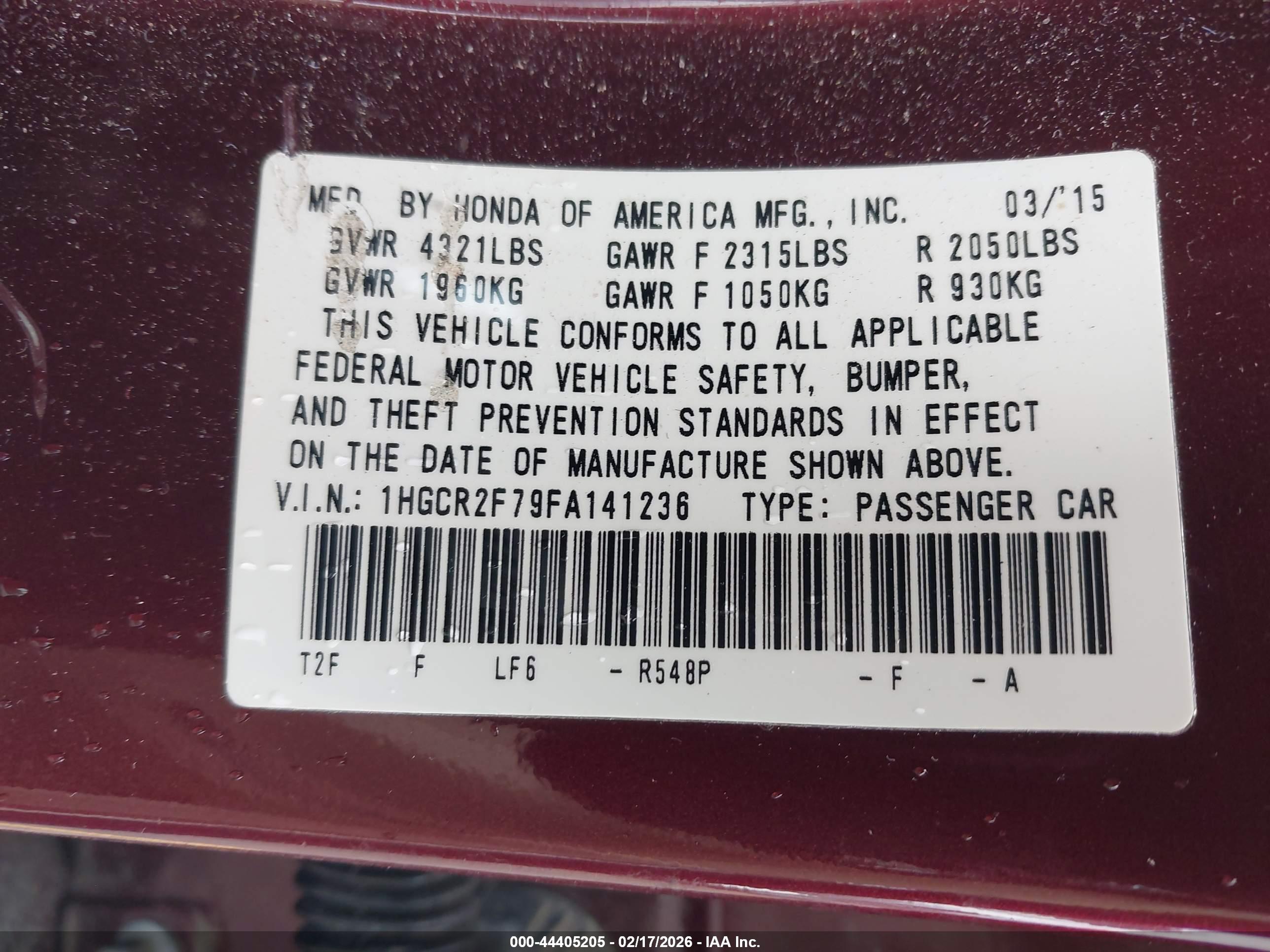 HONDA ACCORD image 9