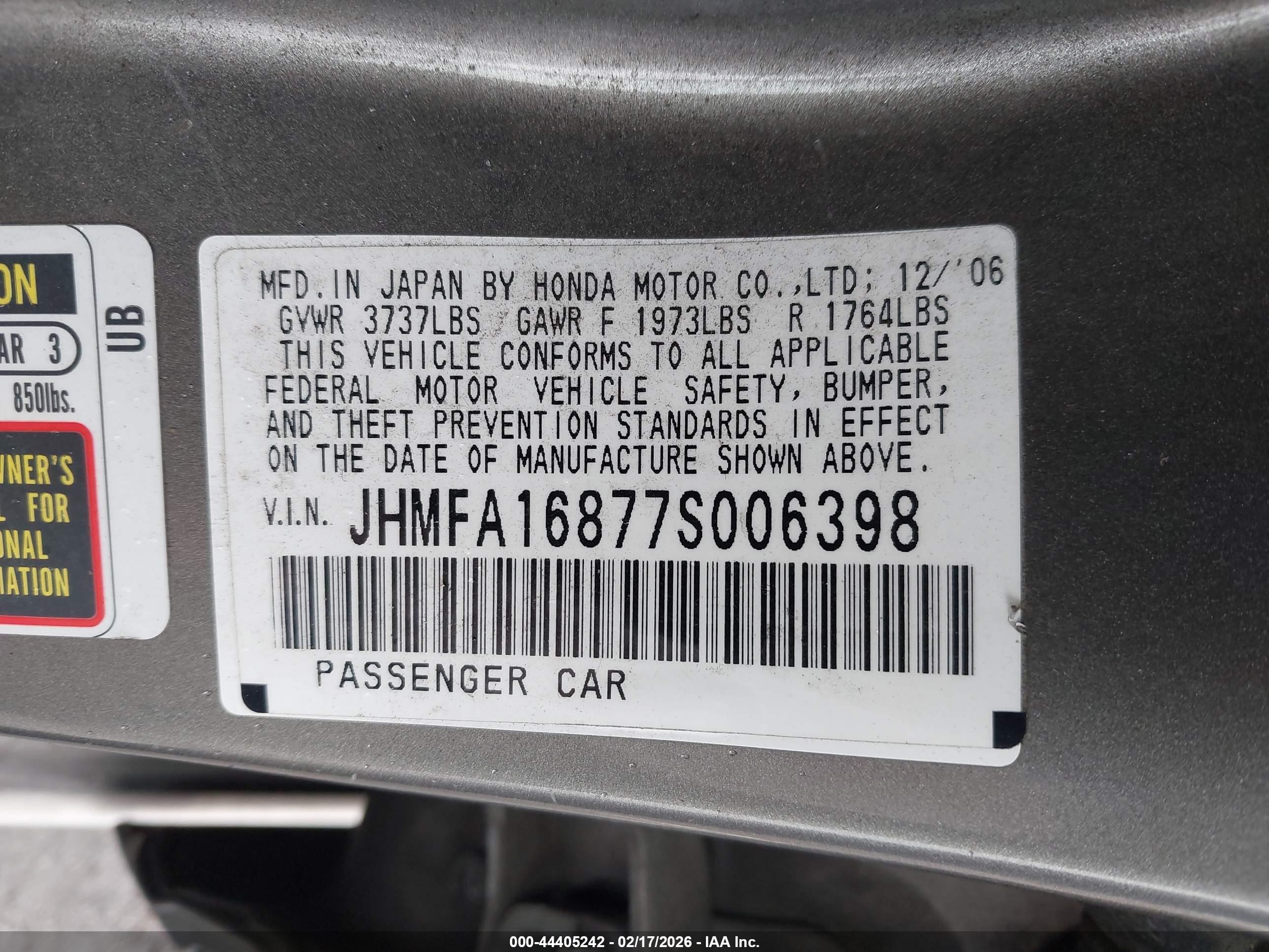HONDA CIVIC image 9