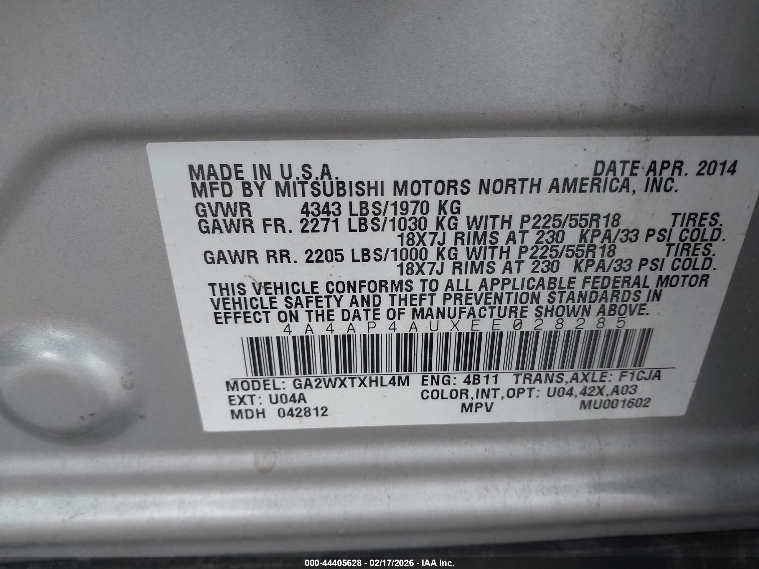 MITSUBISHI OUTLANDER image 9