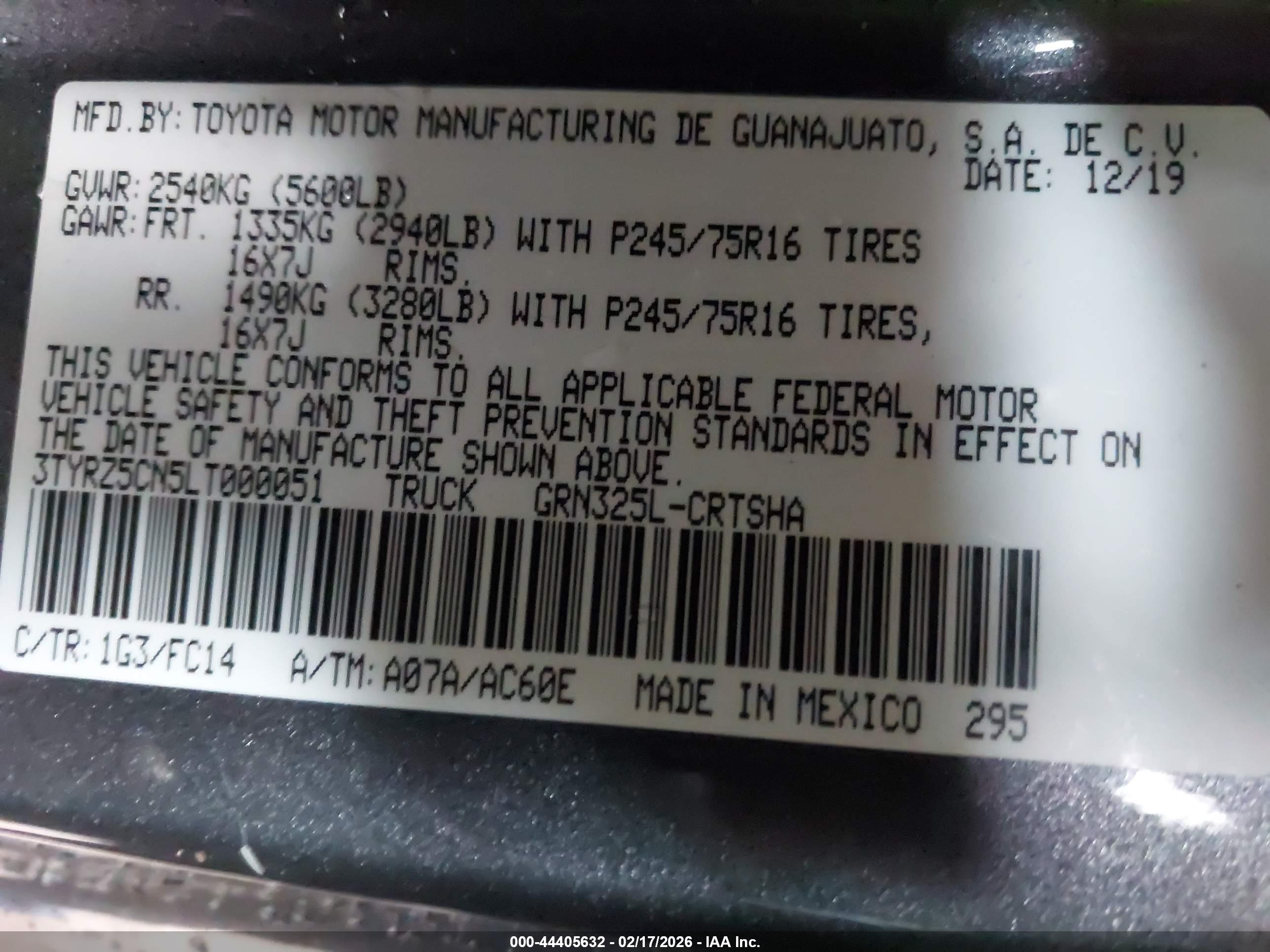 TOYOTA TACOMA image 9