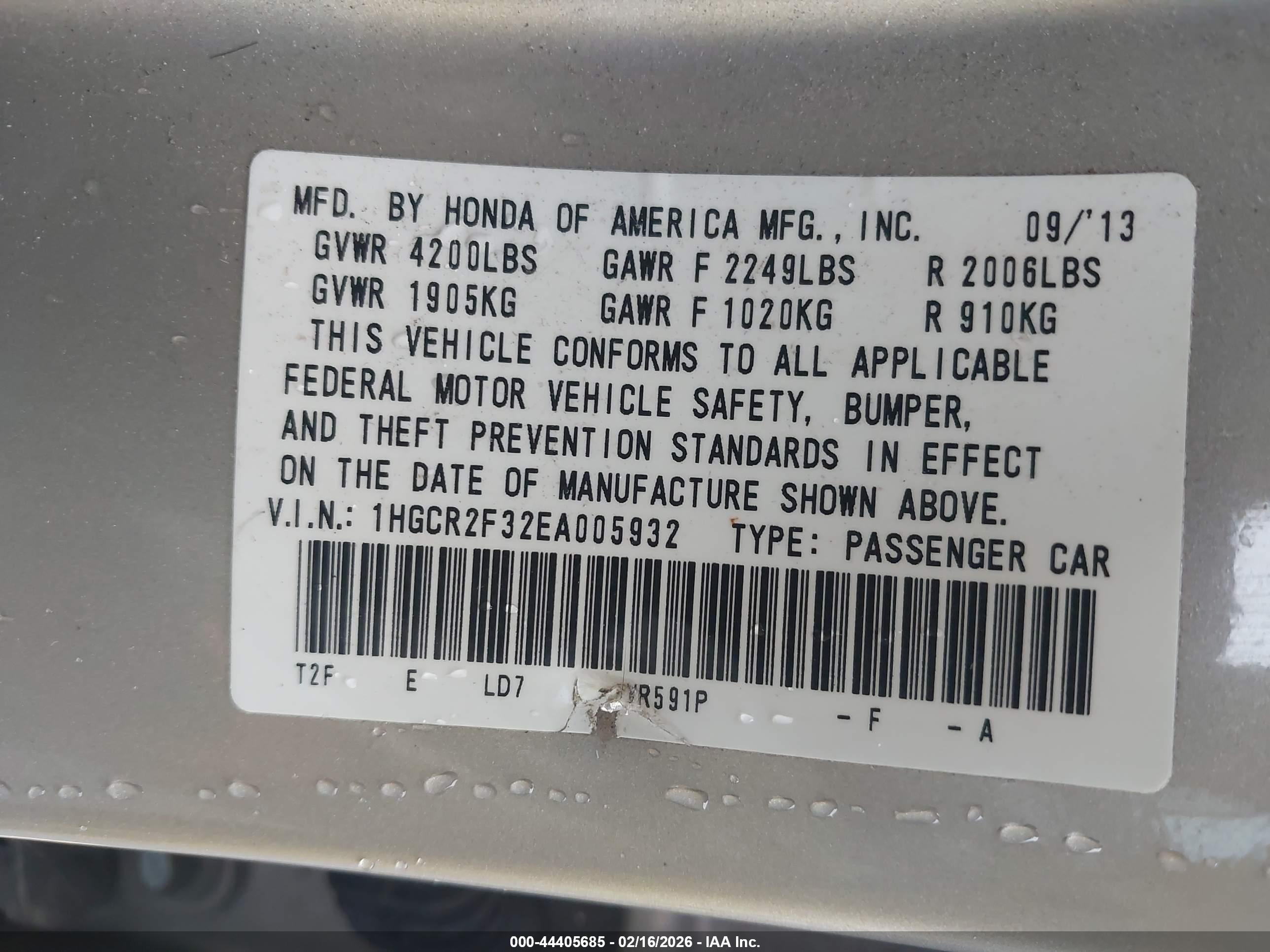 HONDA ACCORD image 9