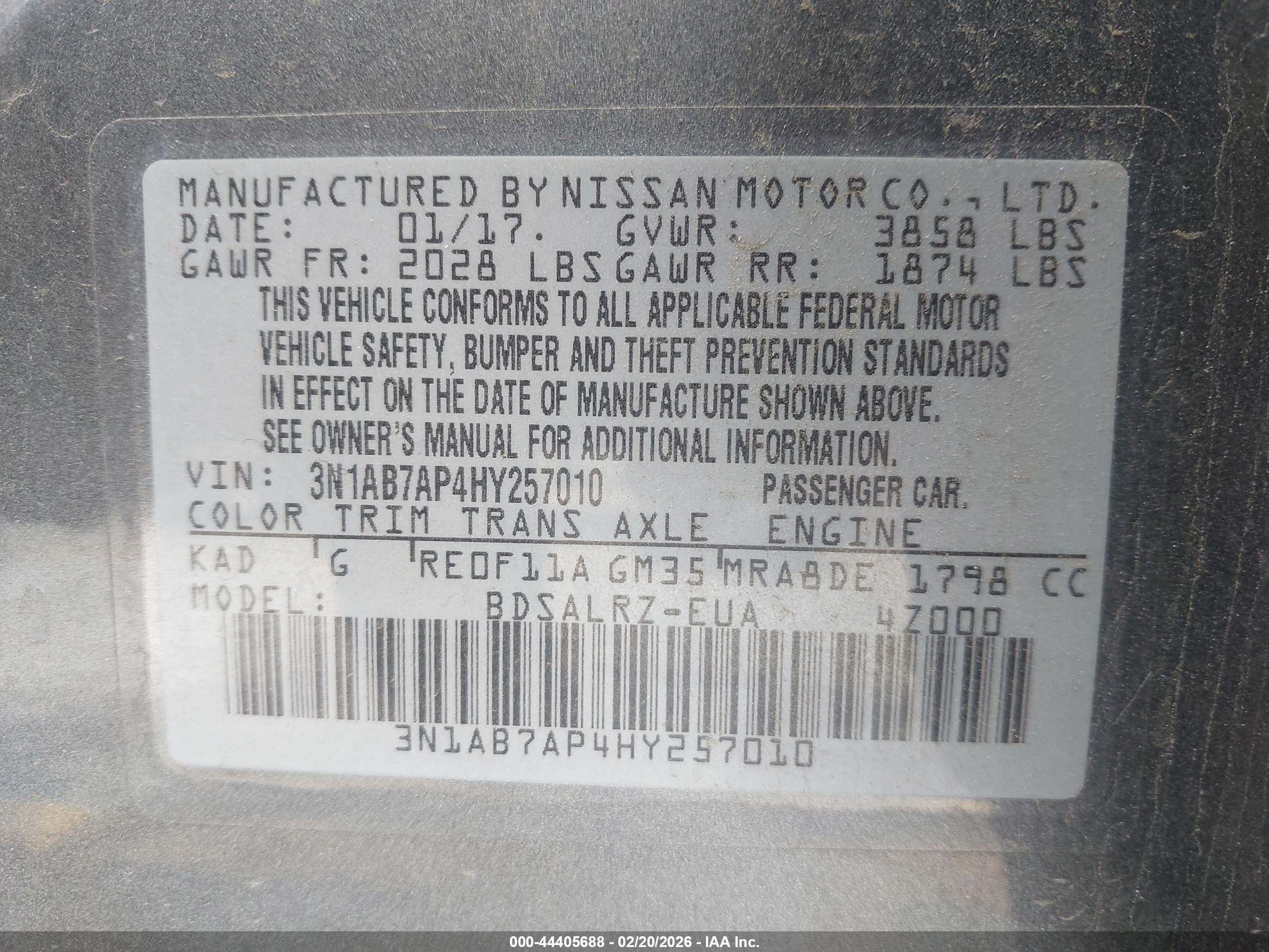 NISSAN SENTRA image 9