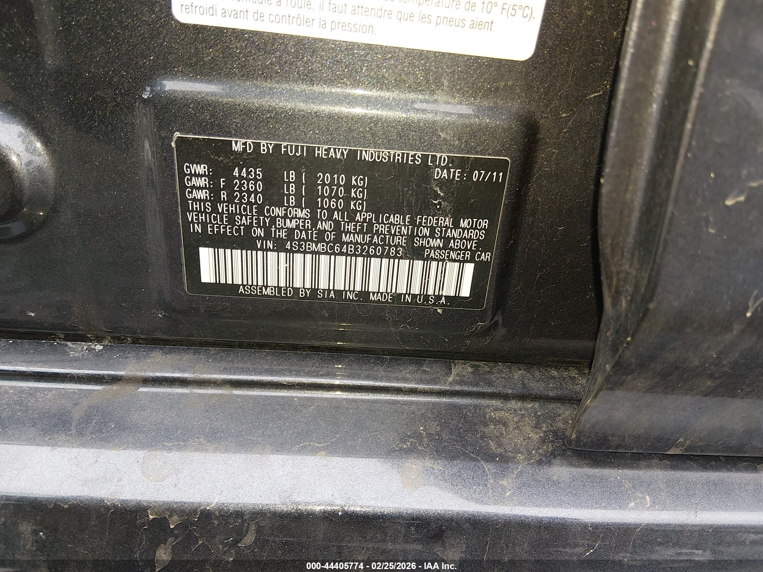 SUBARU LEGACY image 9