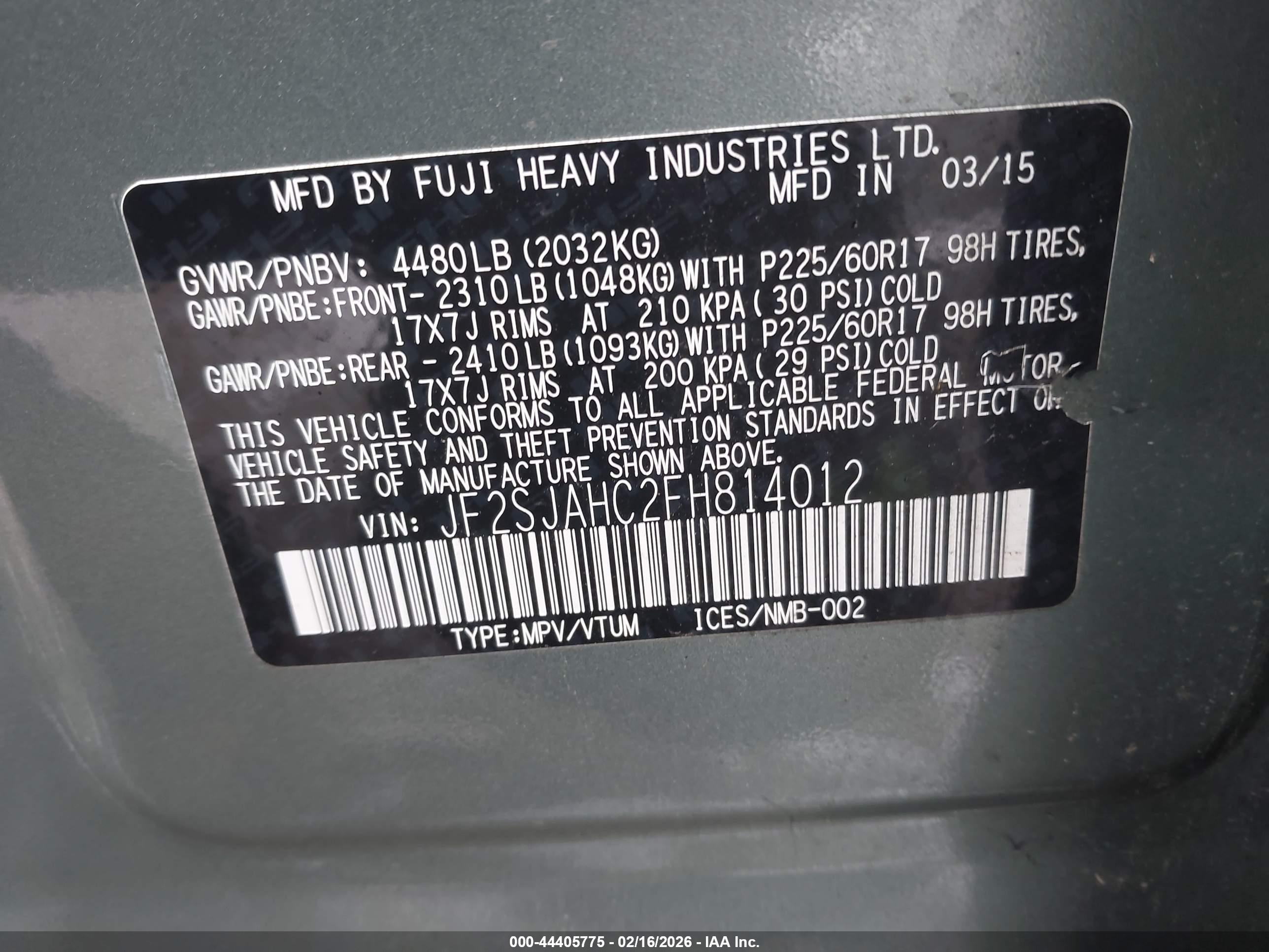 SUBARU FORESTER image 9