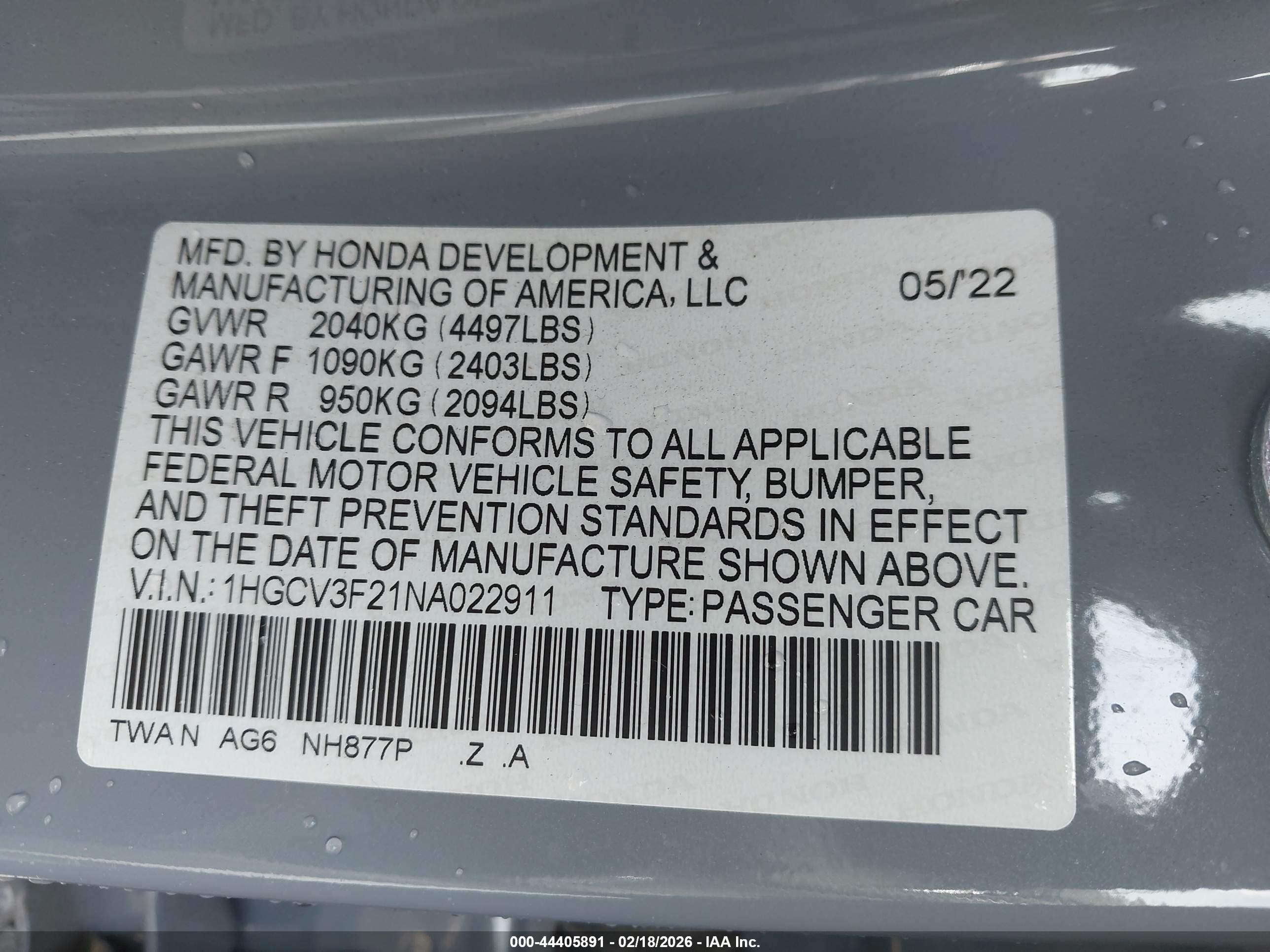 HONDA ACCORD image 9