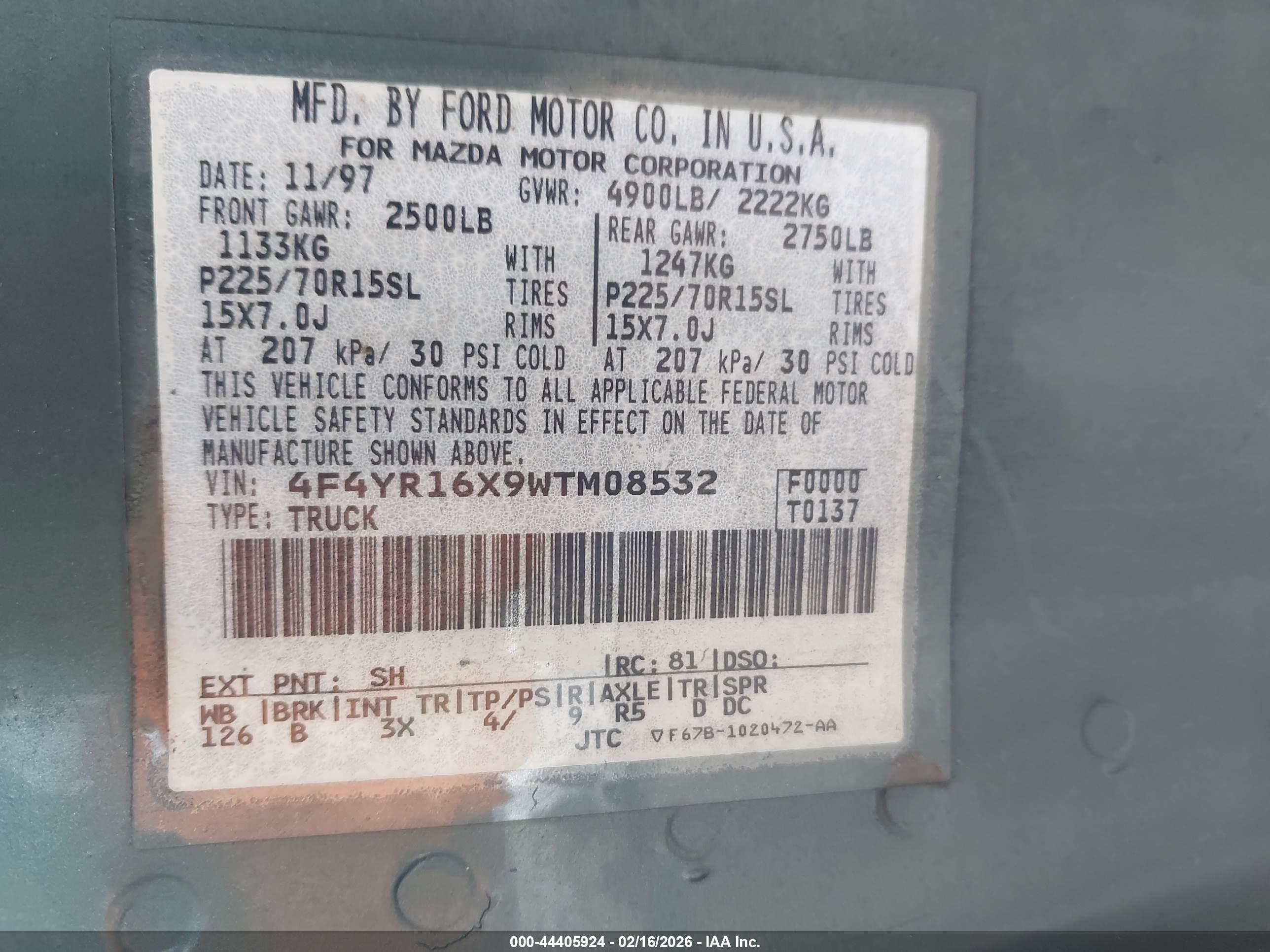 MAZDA B4000 image 9