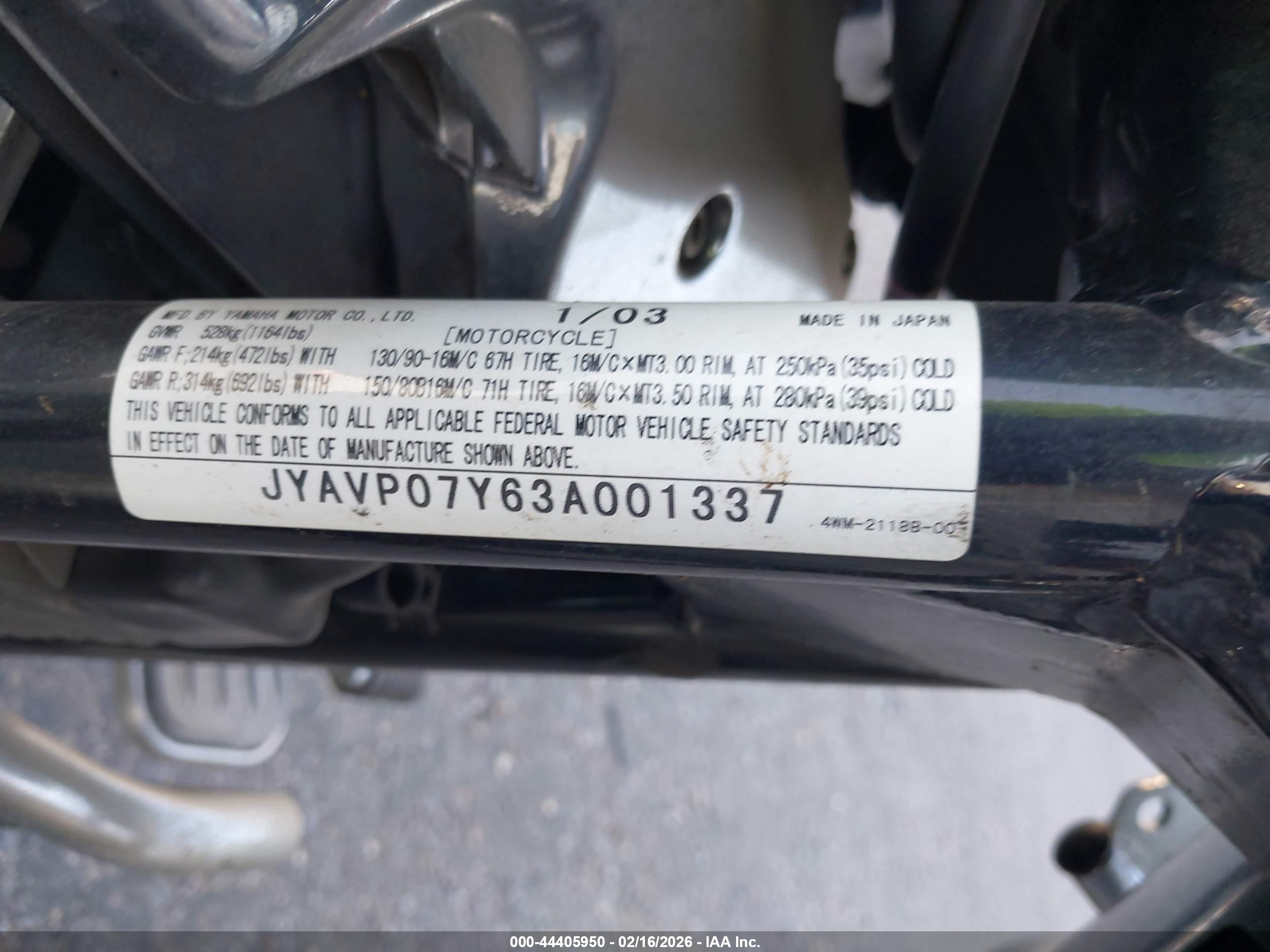 YAMAHA XV1600 image 10