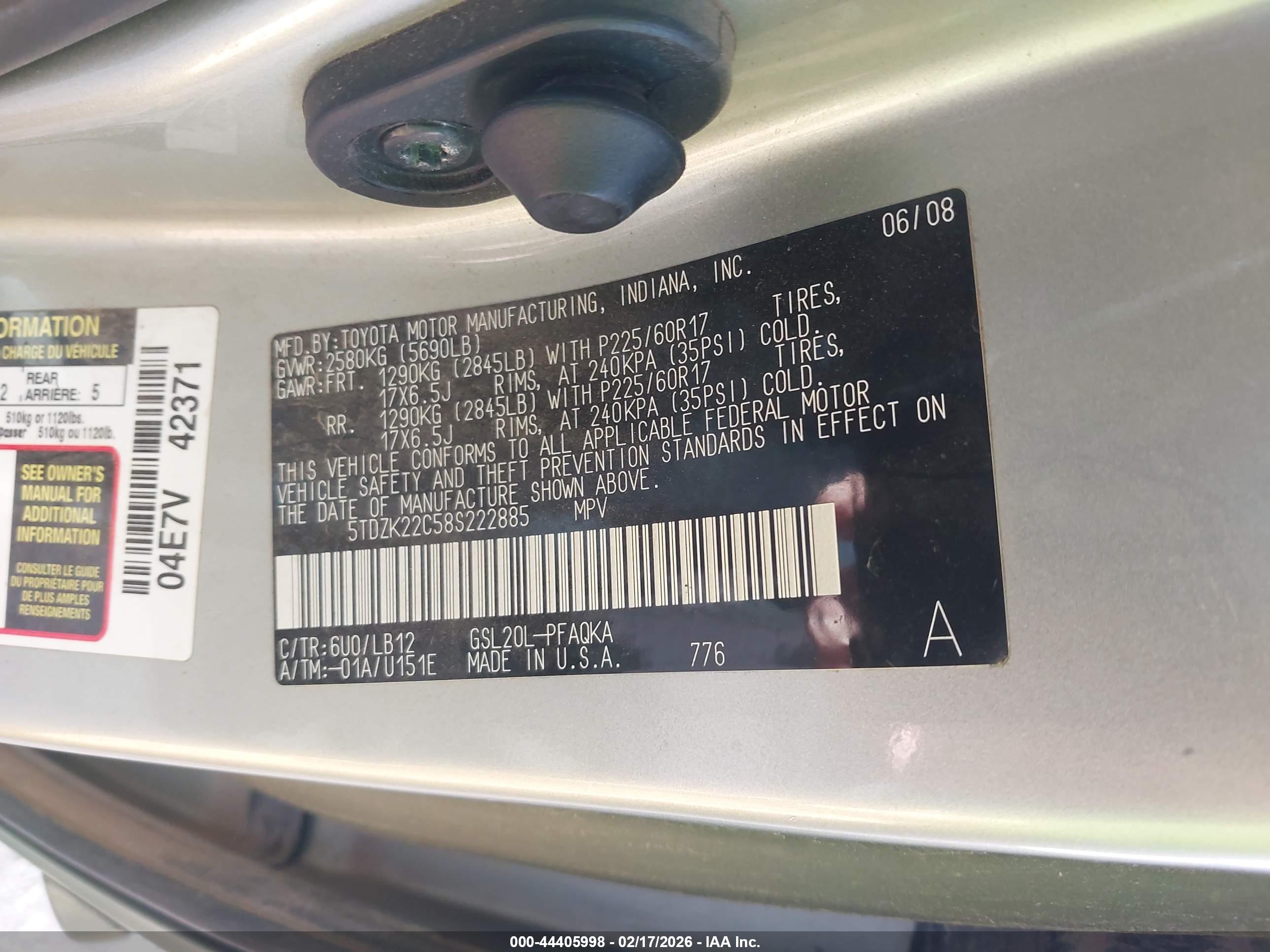 TOYOTA SIENNA image 9