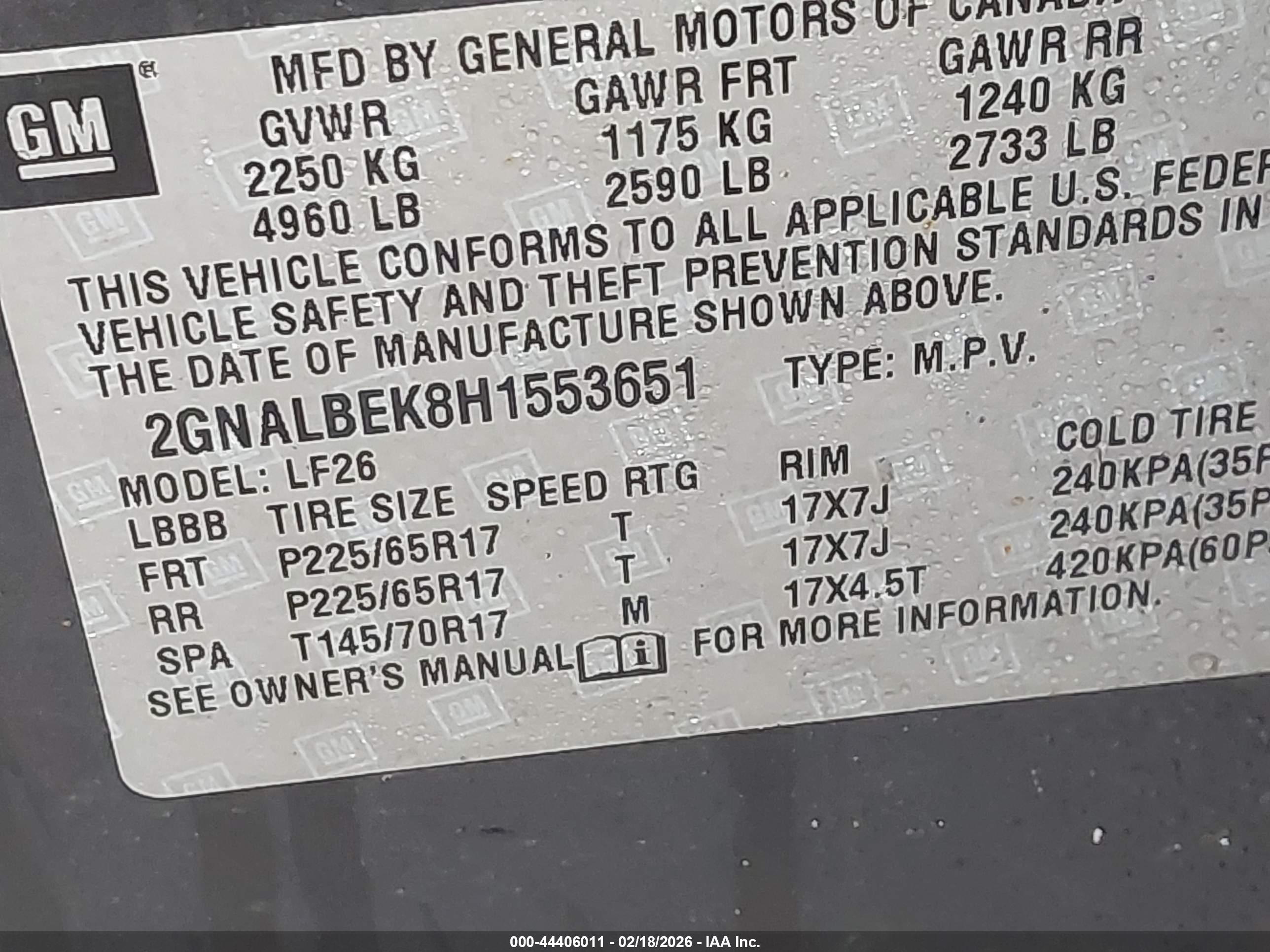 CHEVROLET EQUINOX image 9