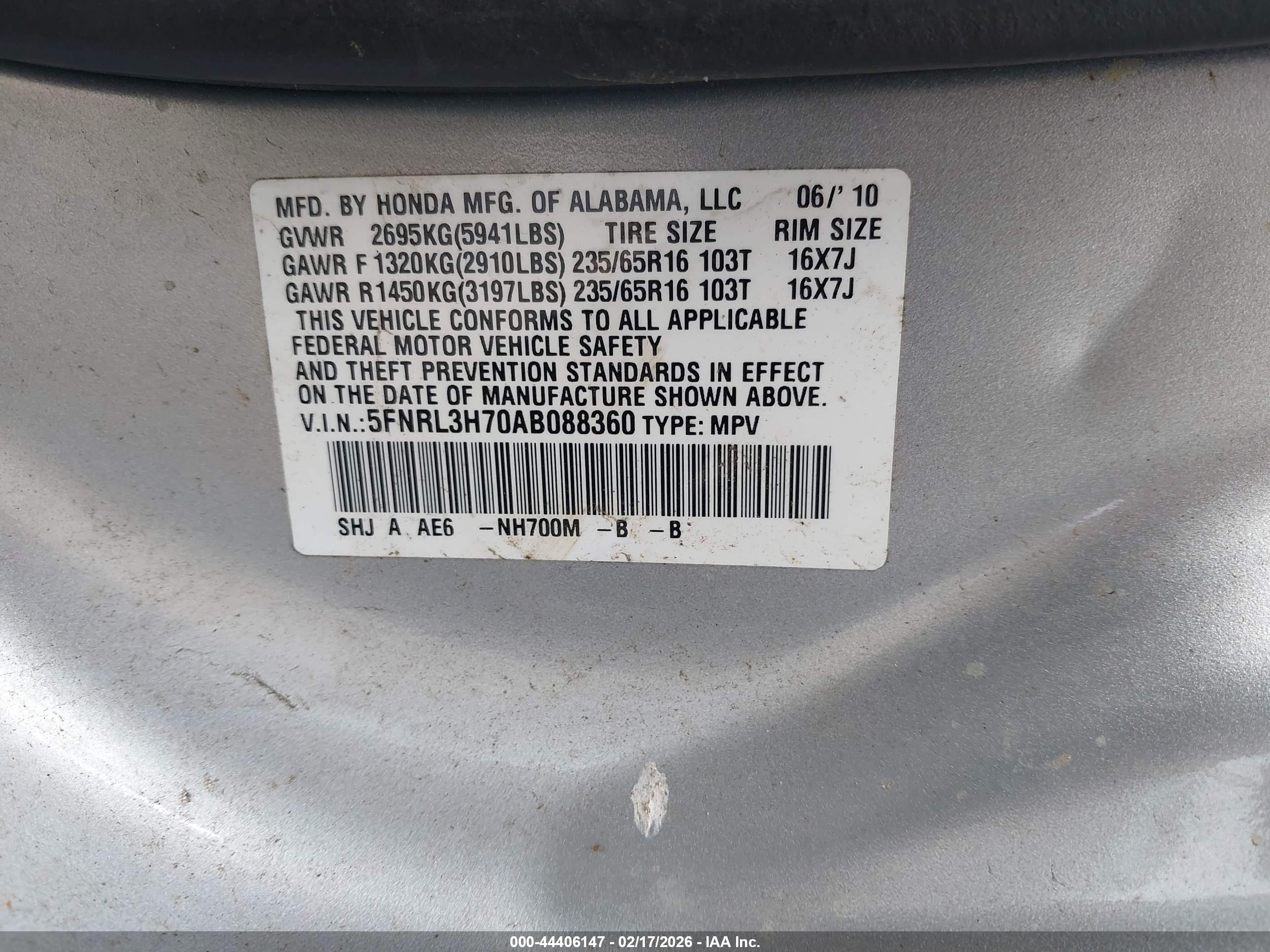 HONDA ODYSSEY image 9