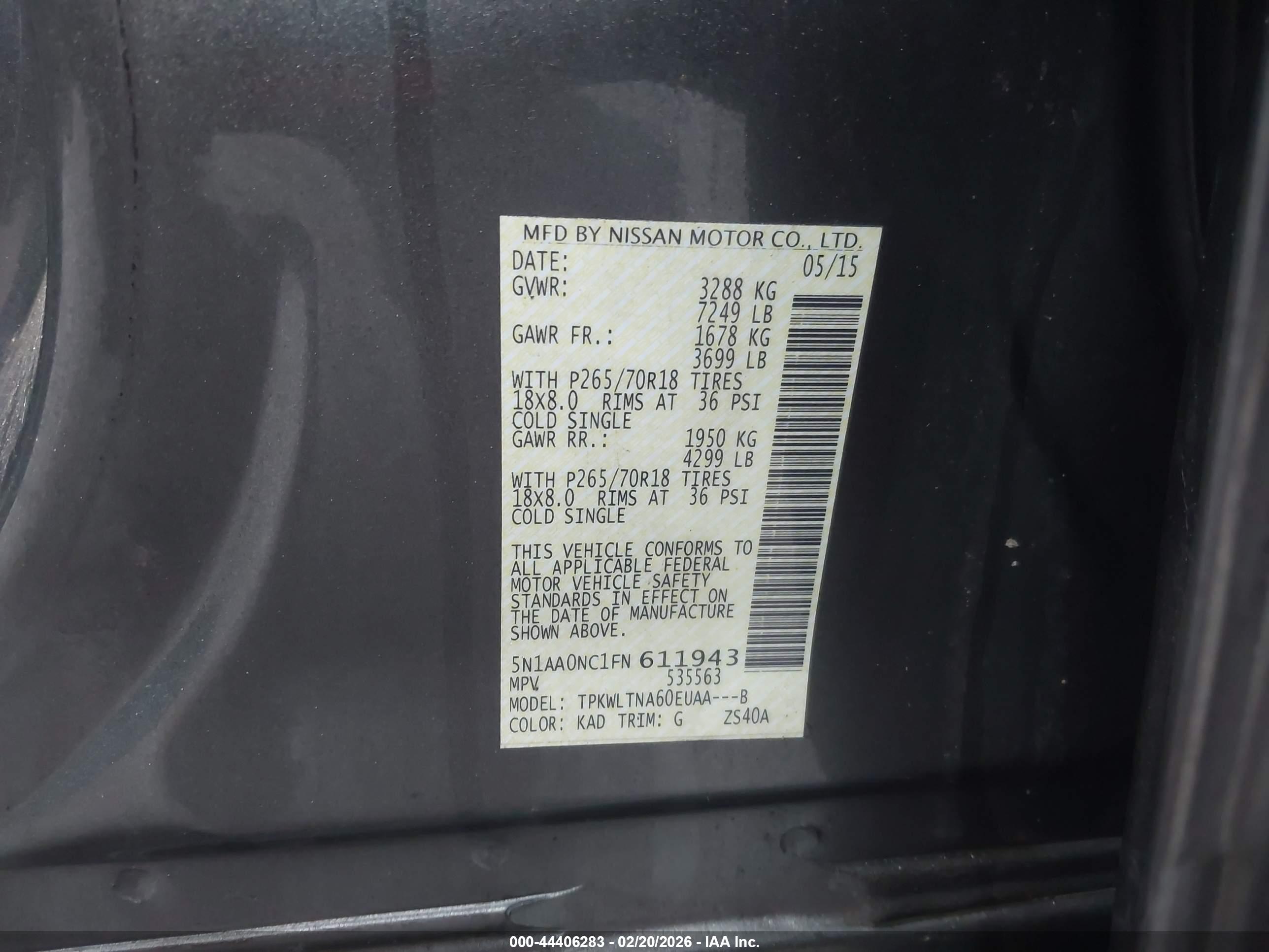 NISSAN ARMADA image 9