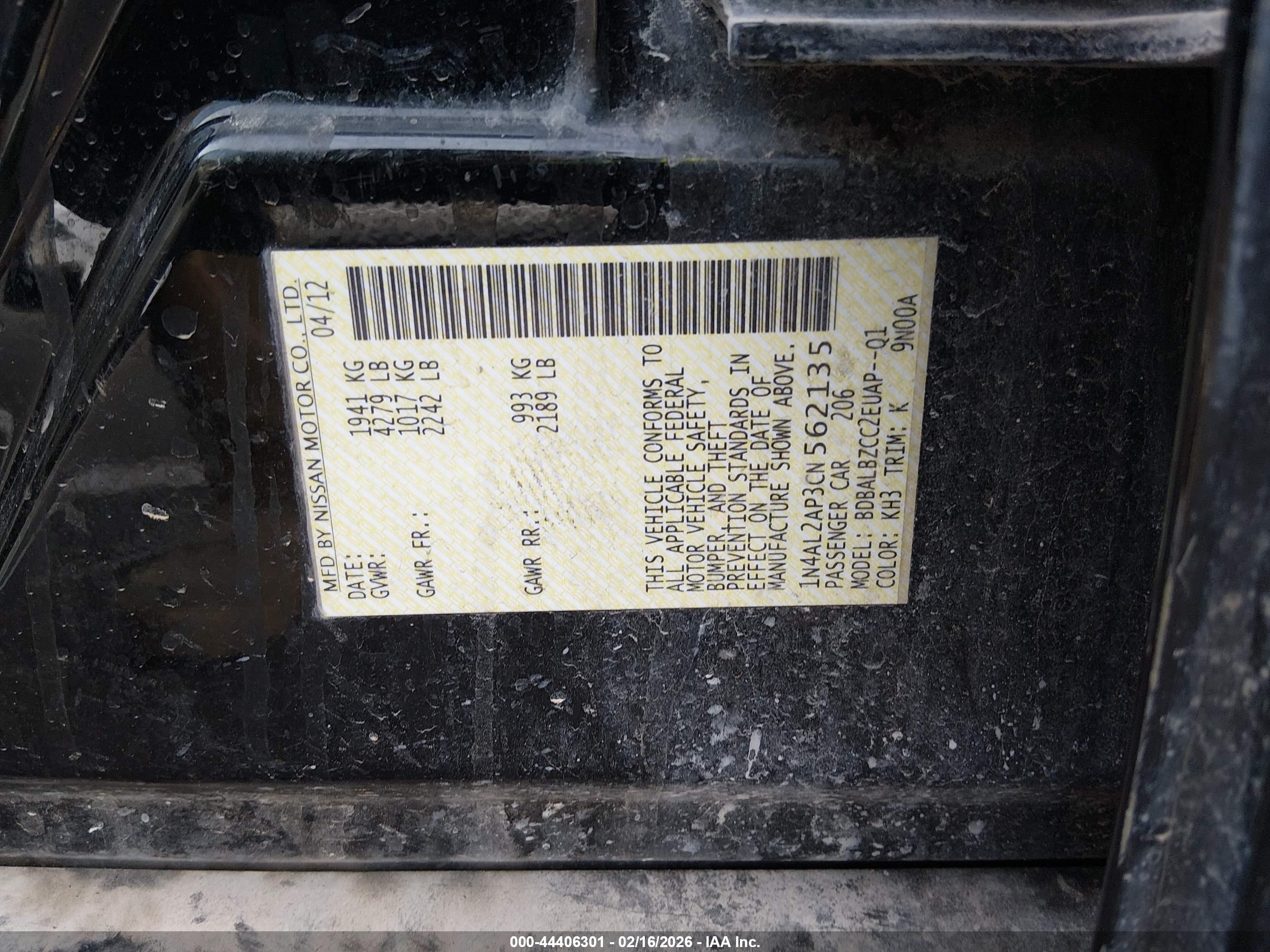 NISSAN ALTIMA image 9