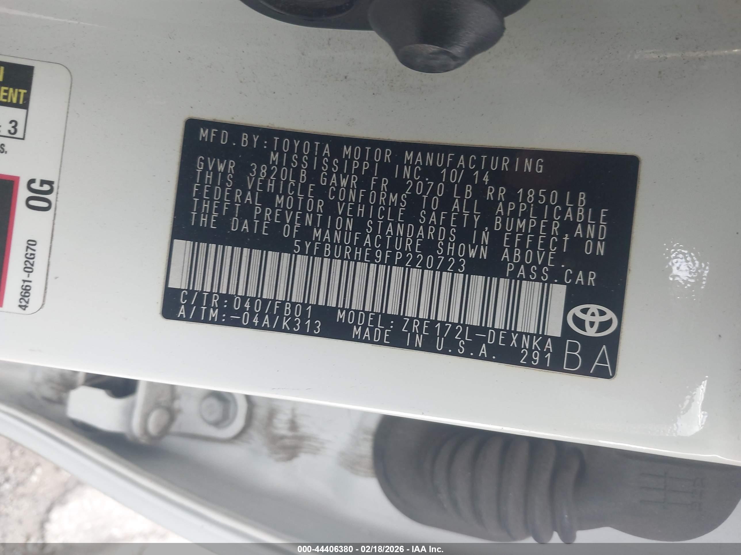 TOYOTA COROLLA image 9