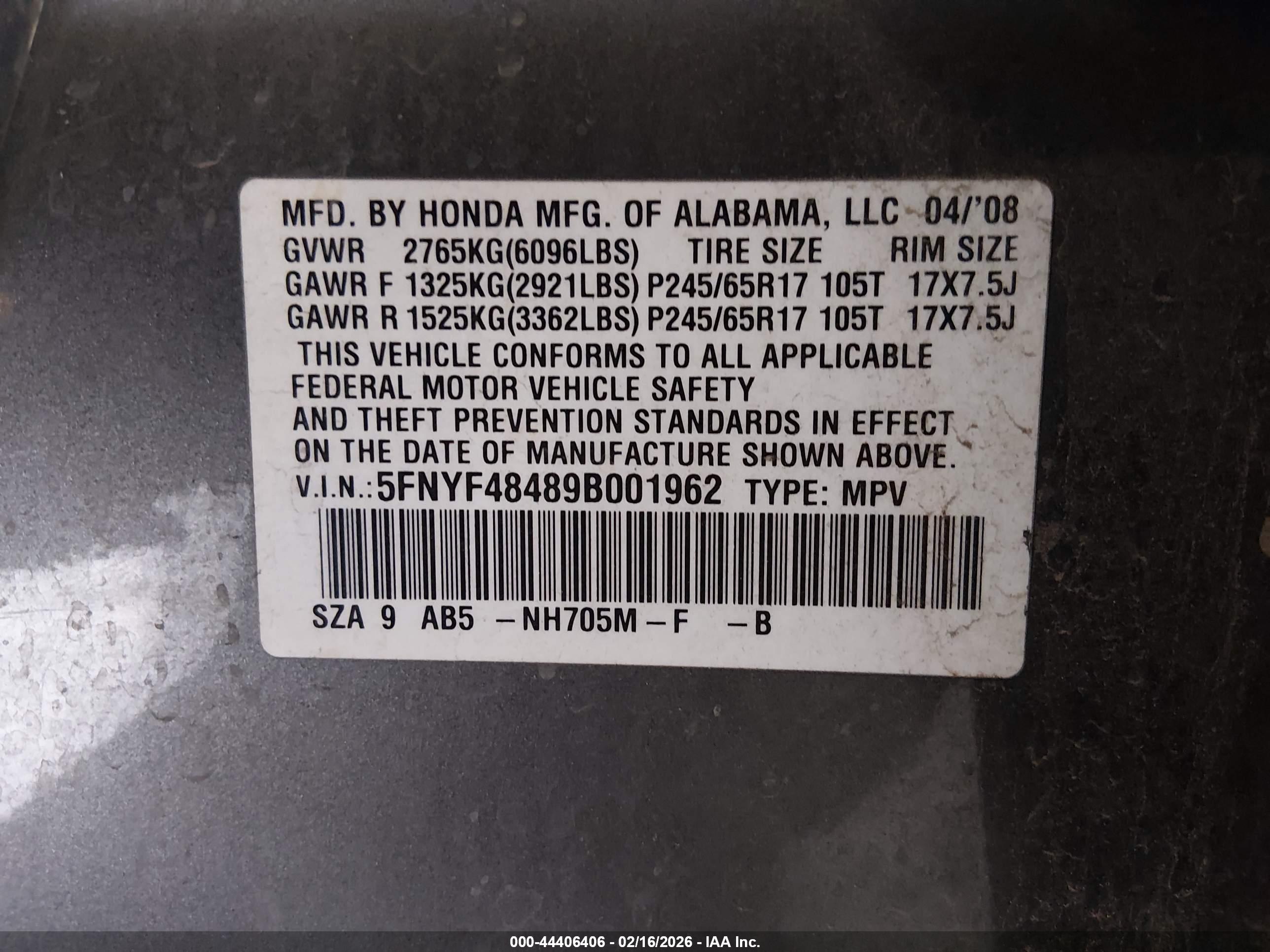 HONDA PILOT image 9
