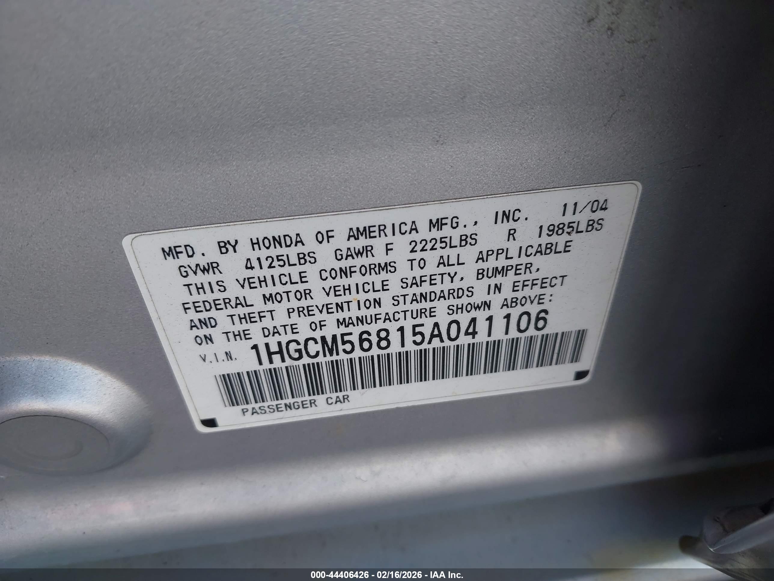 HONDA ACCORD image 9