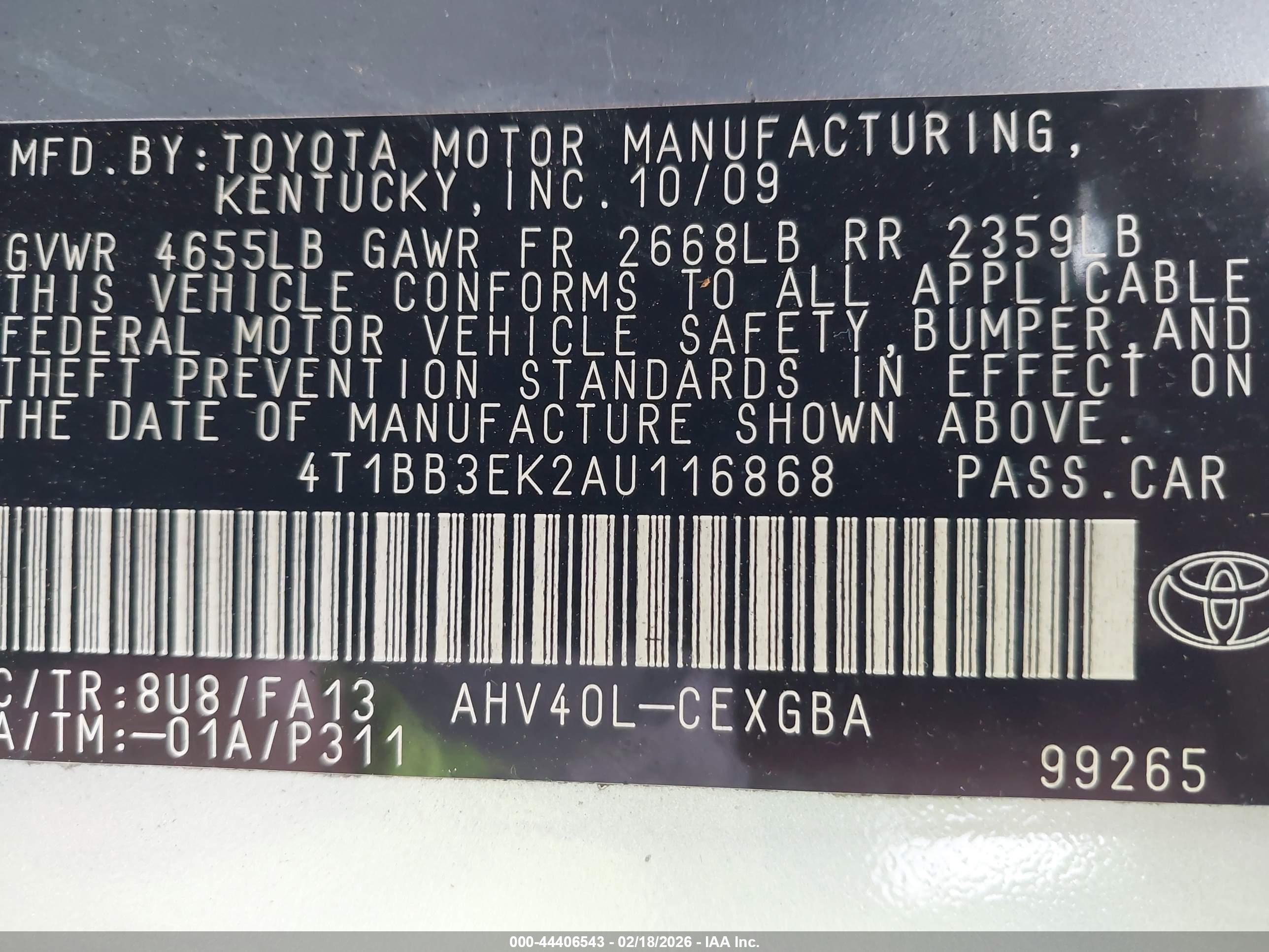 TOYOTA CAMRY image 9