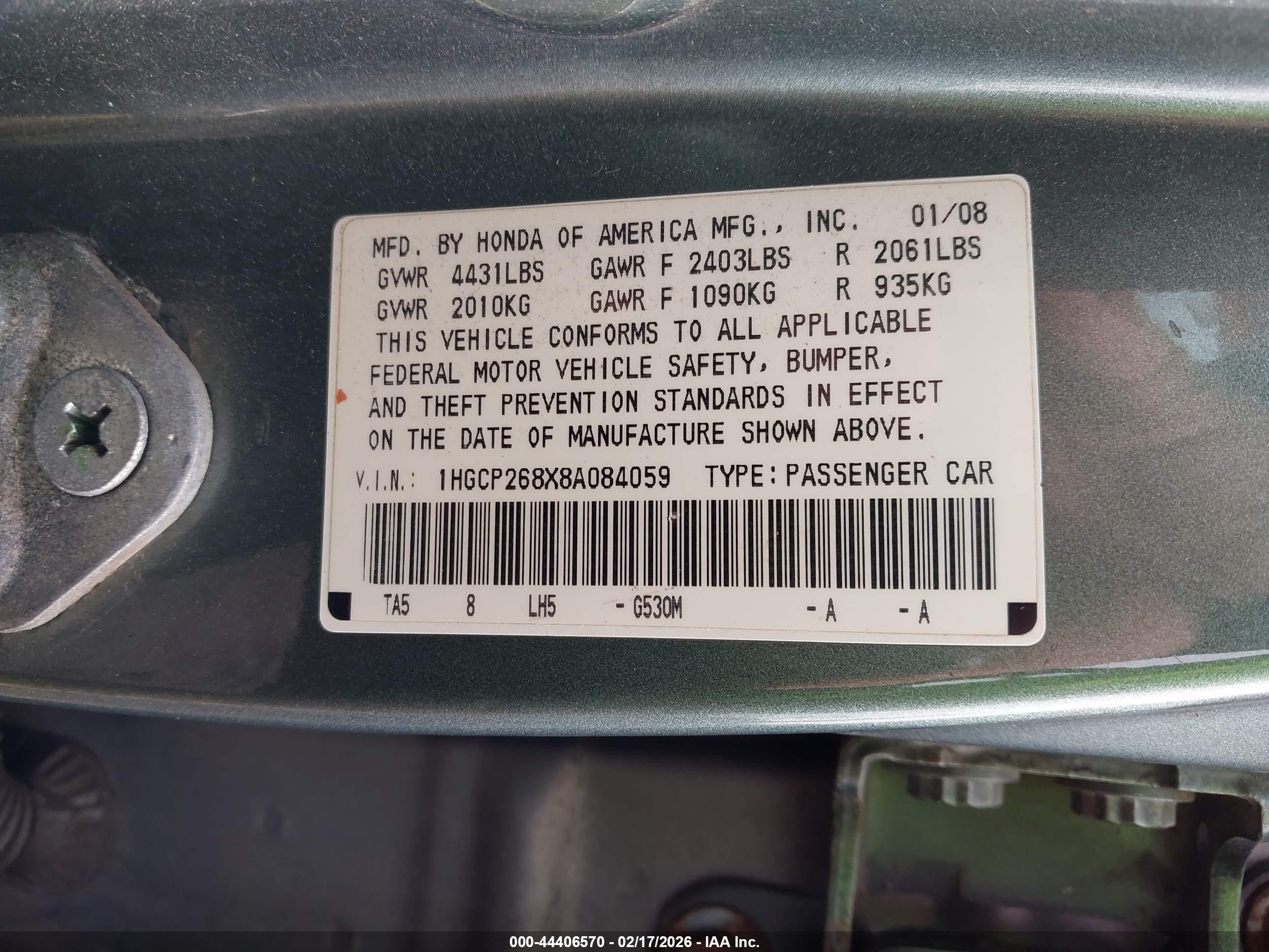 HONDA ACCORD image 9