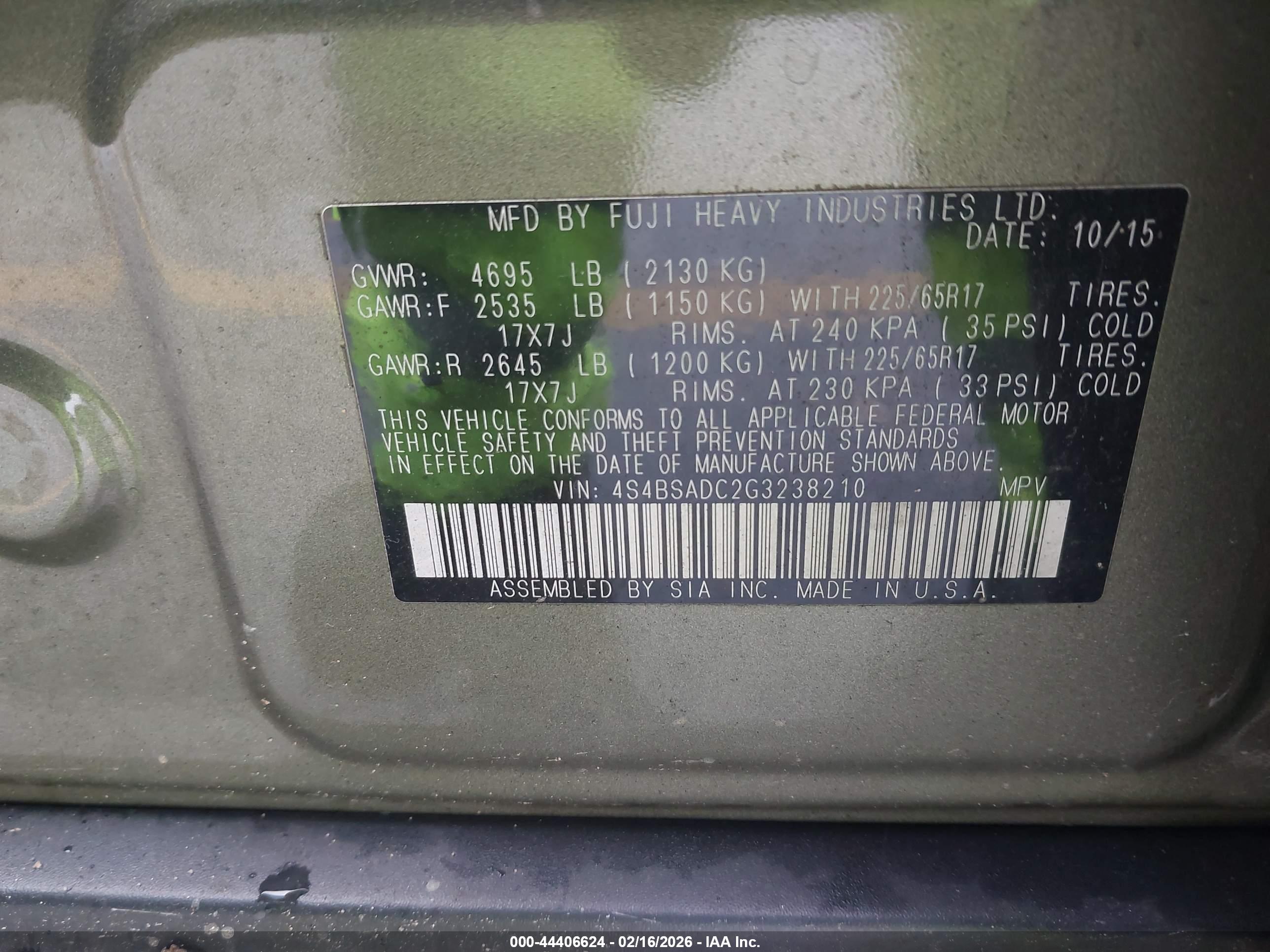 SUBARU OUTBACK image 9