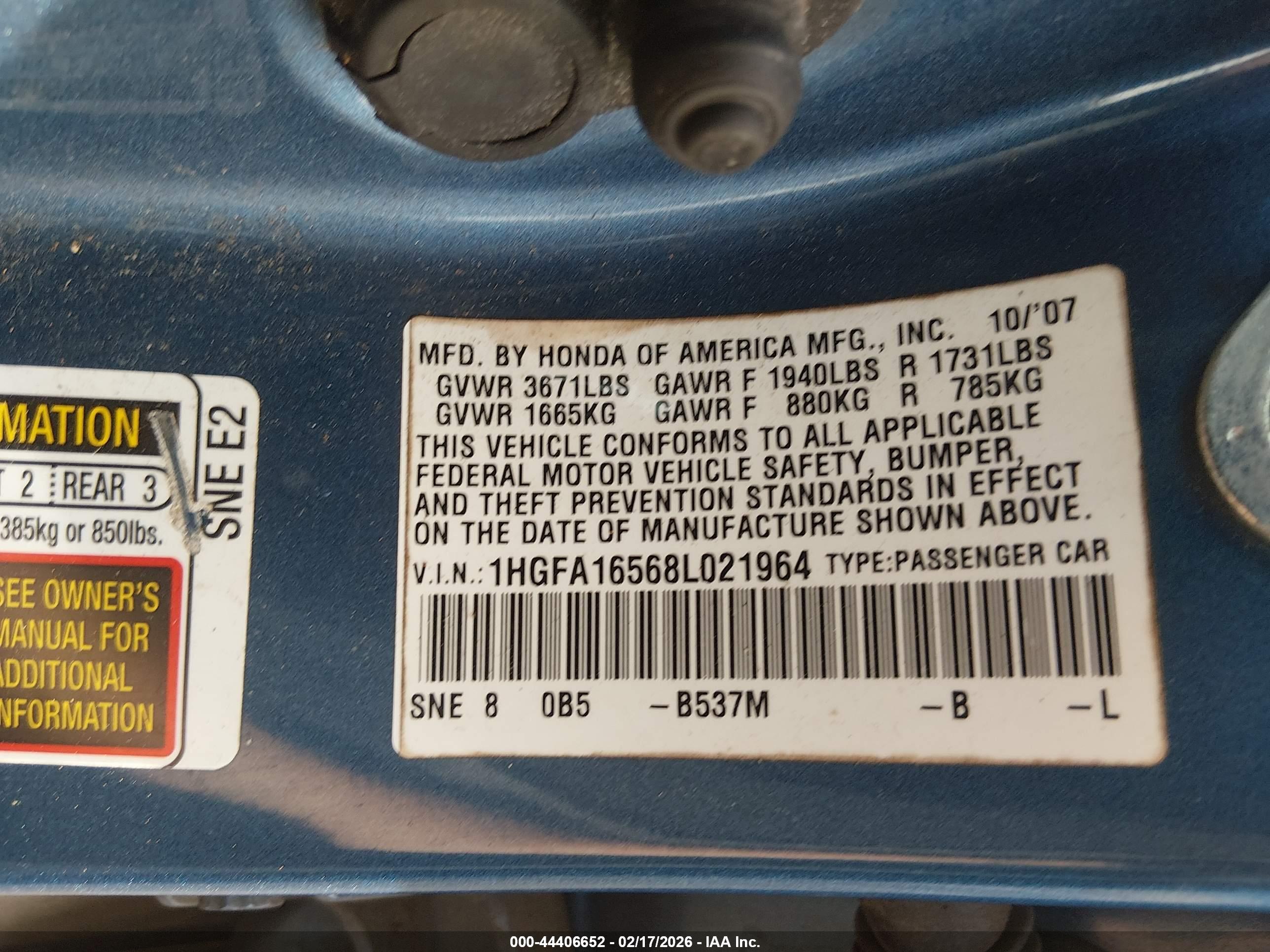 HONDA CIVIC image 9
