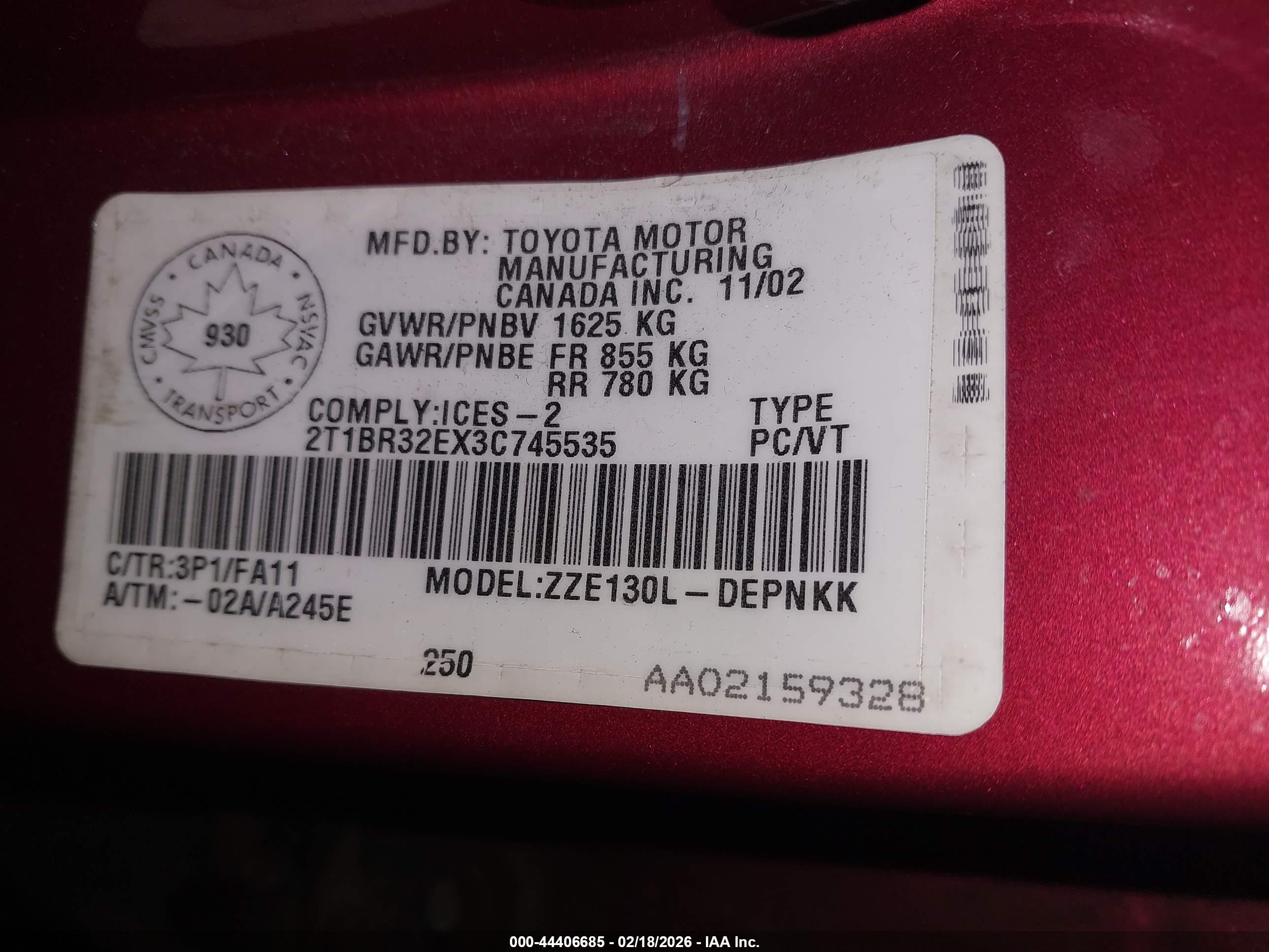 TOYOTA COROLLA image 9