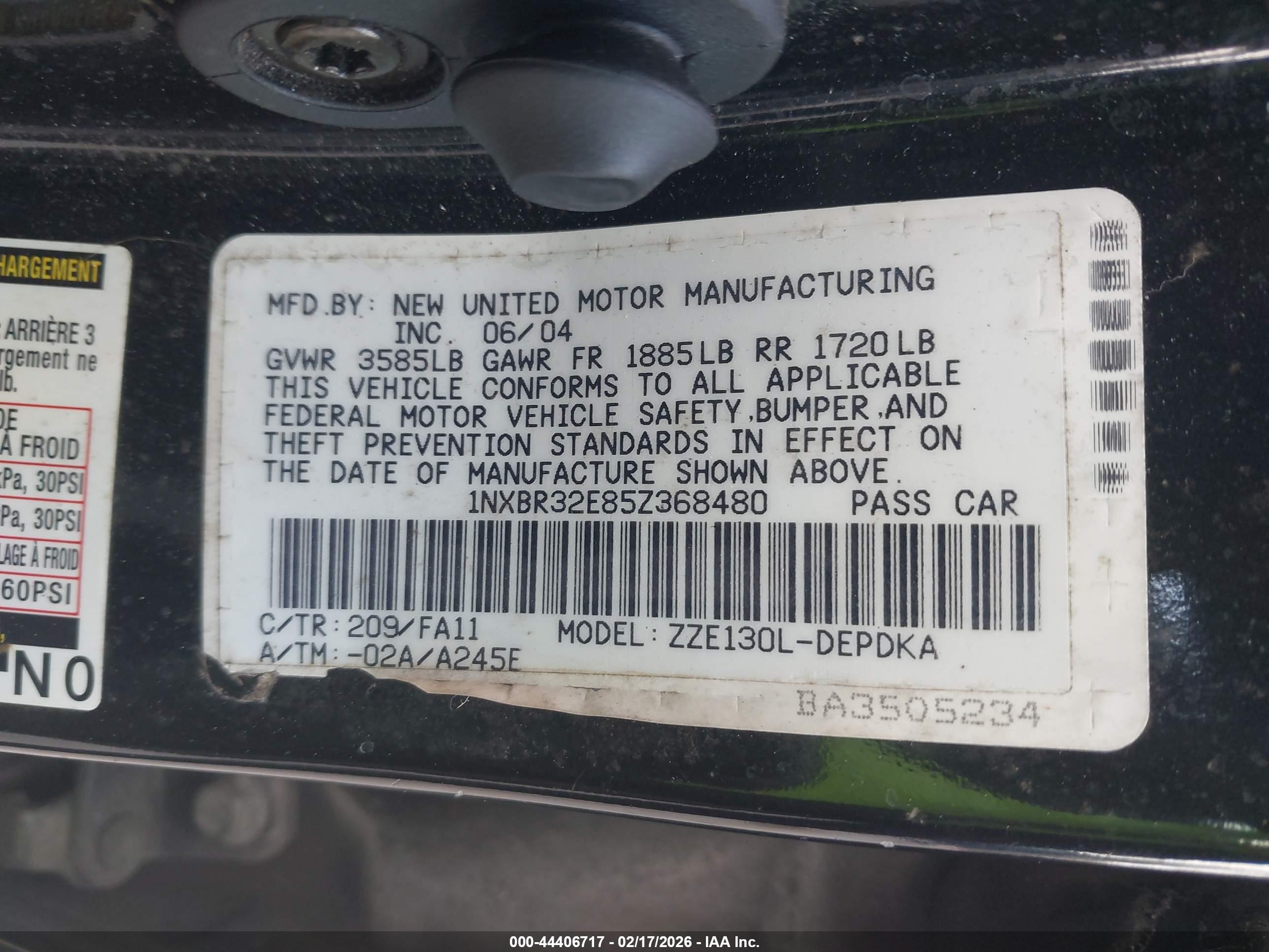 TOYOTA COROLLA image 9