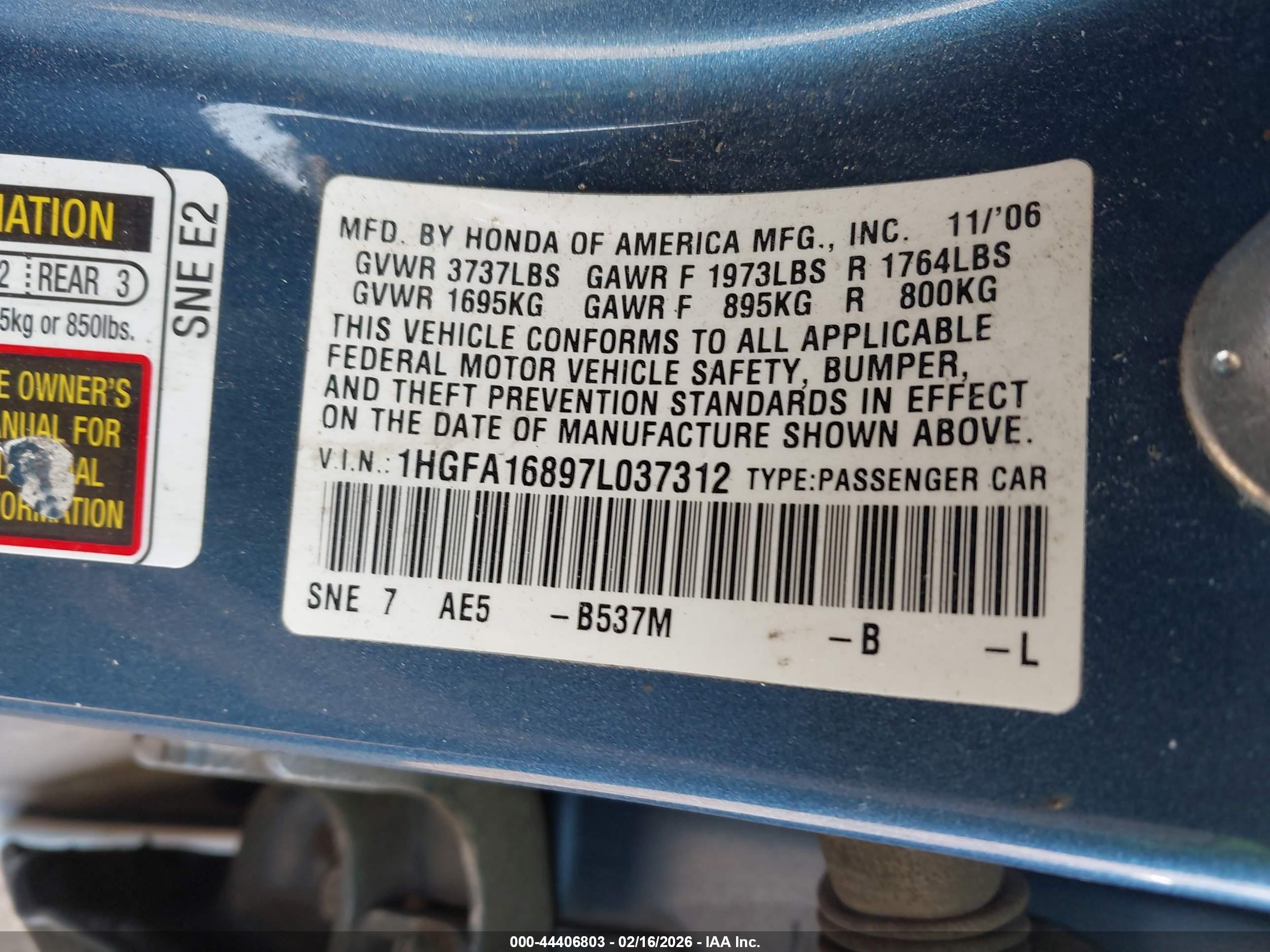 HONDA CIVIC image 9