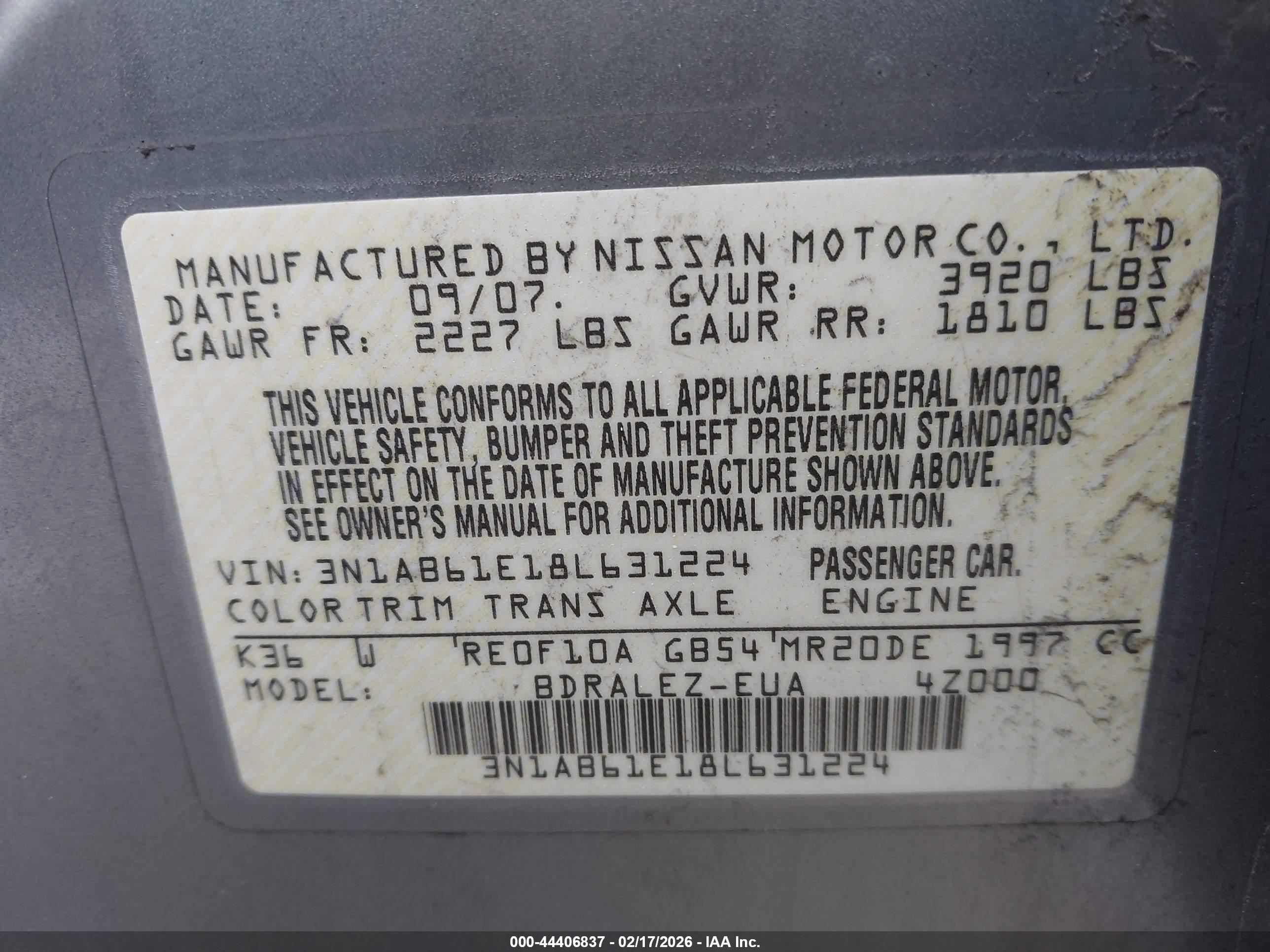 NISSAN SENTRA image 9