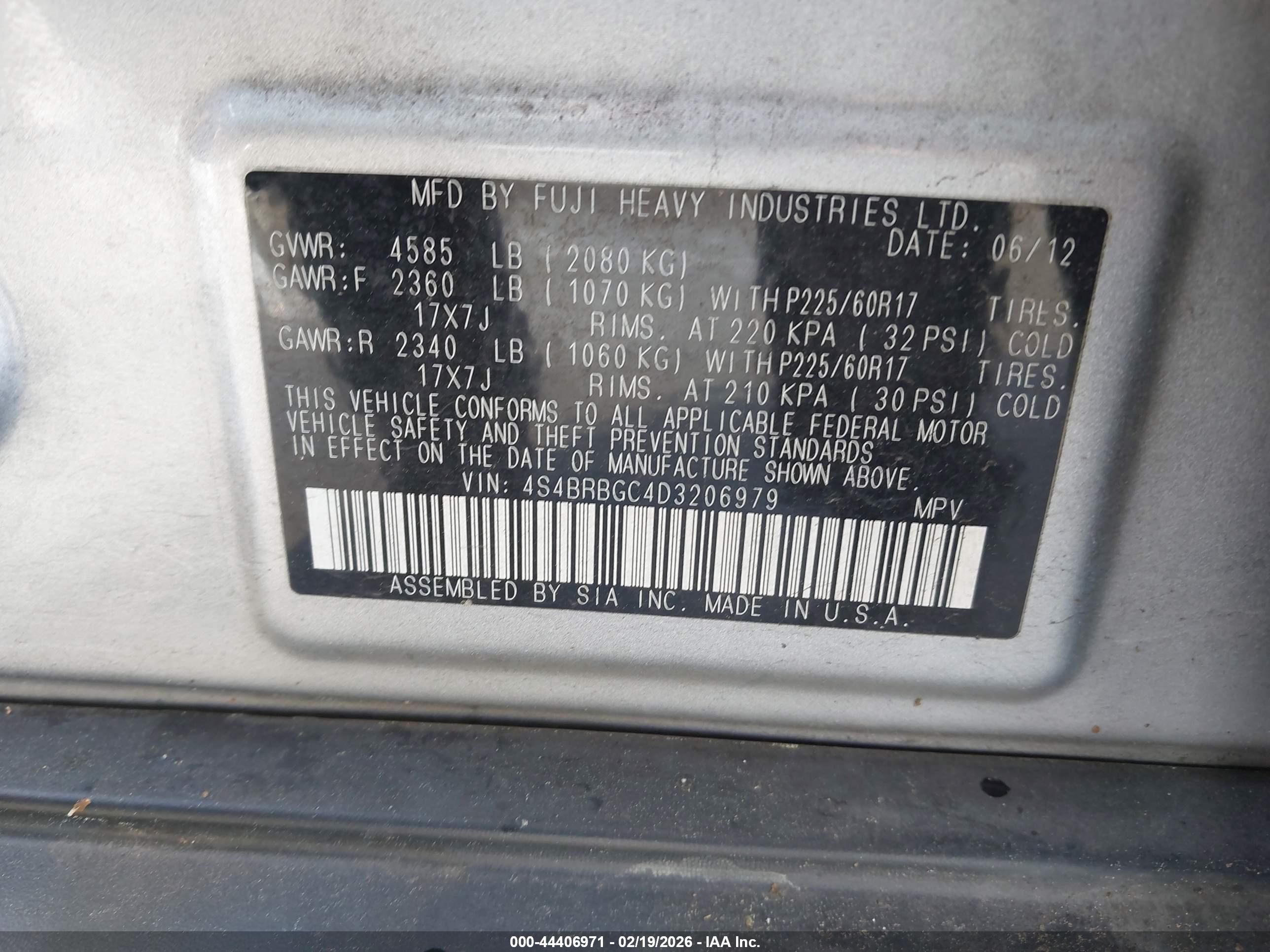 SUBARU OUTBACK image 9