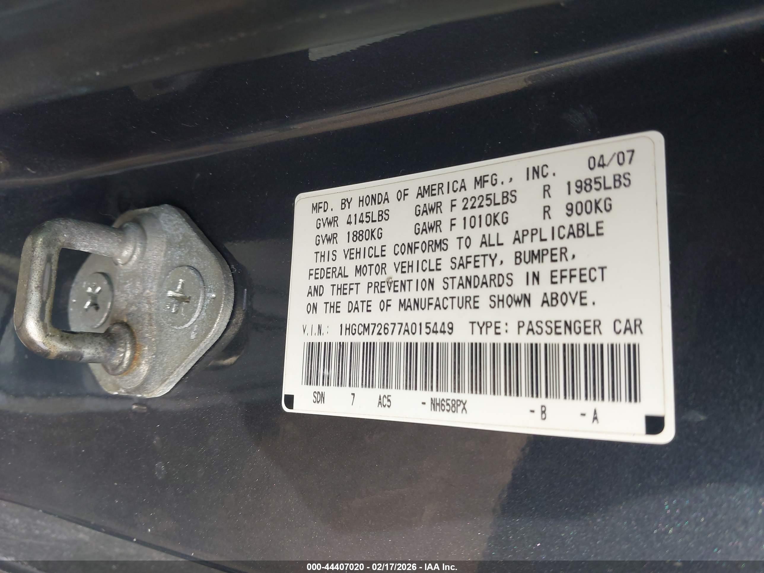 HONDA ACCORD image 9