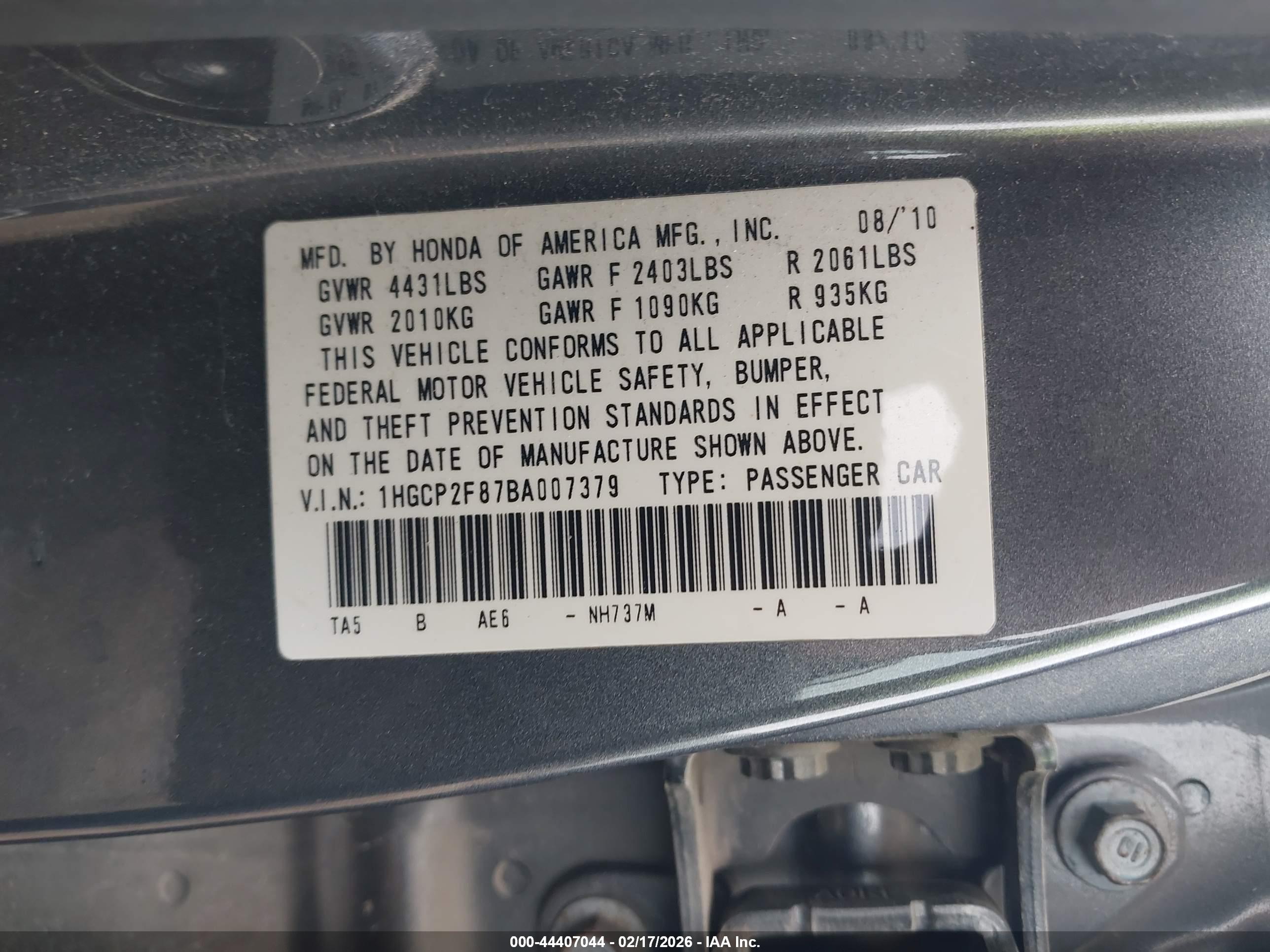 HONDA ACCORD image 9