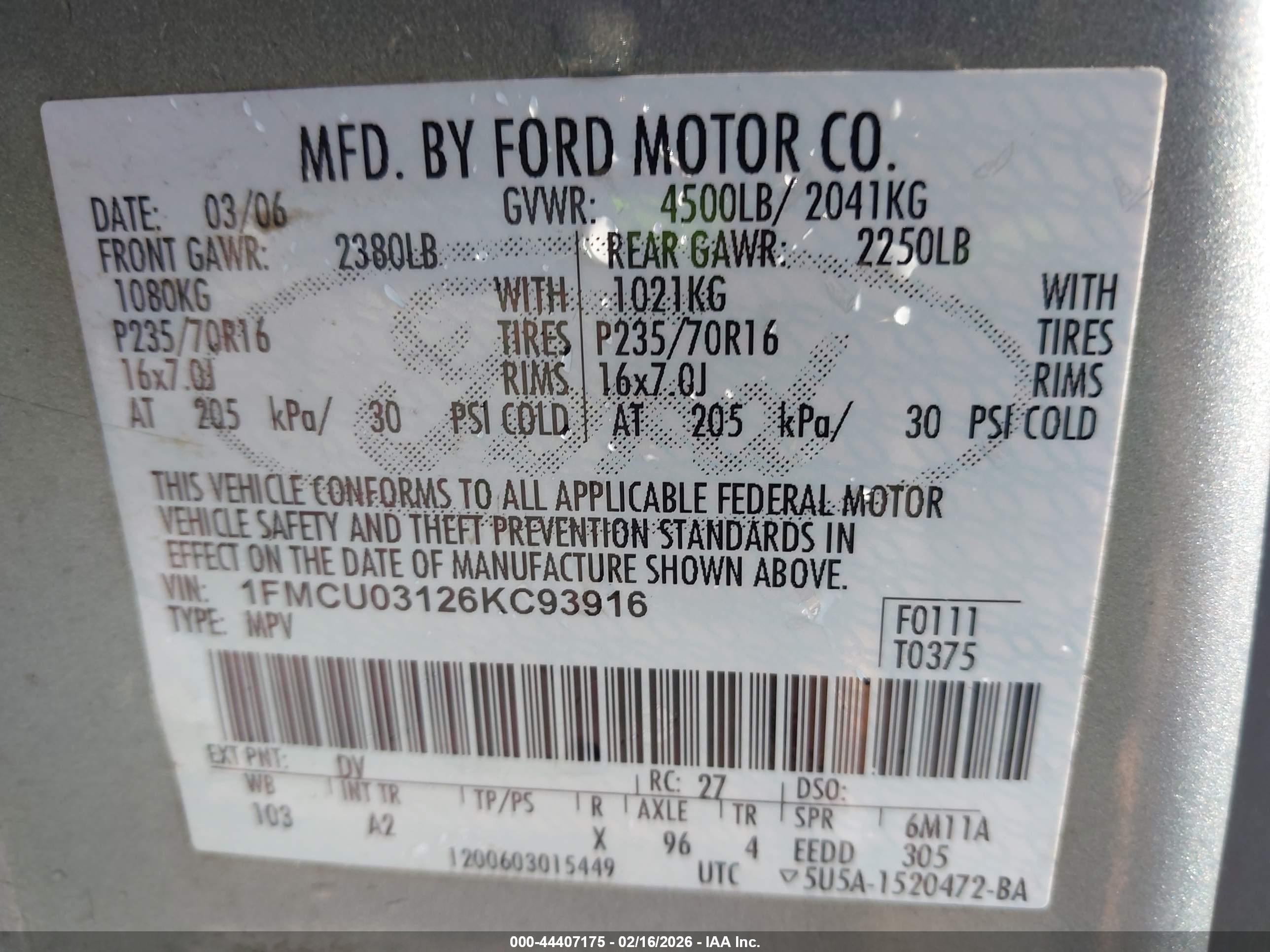 FORD ESCAPE image 9