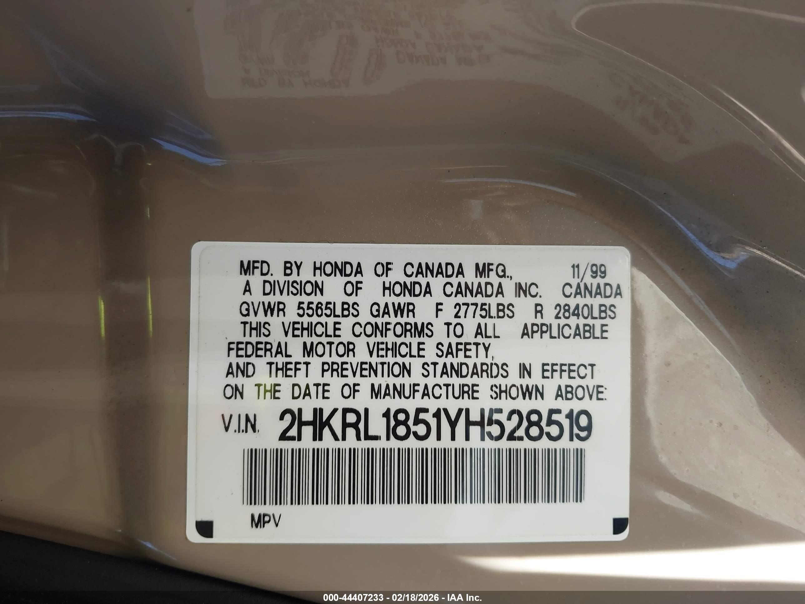 HONDA ODYSSEY image 9