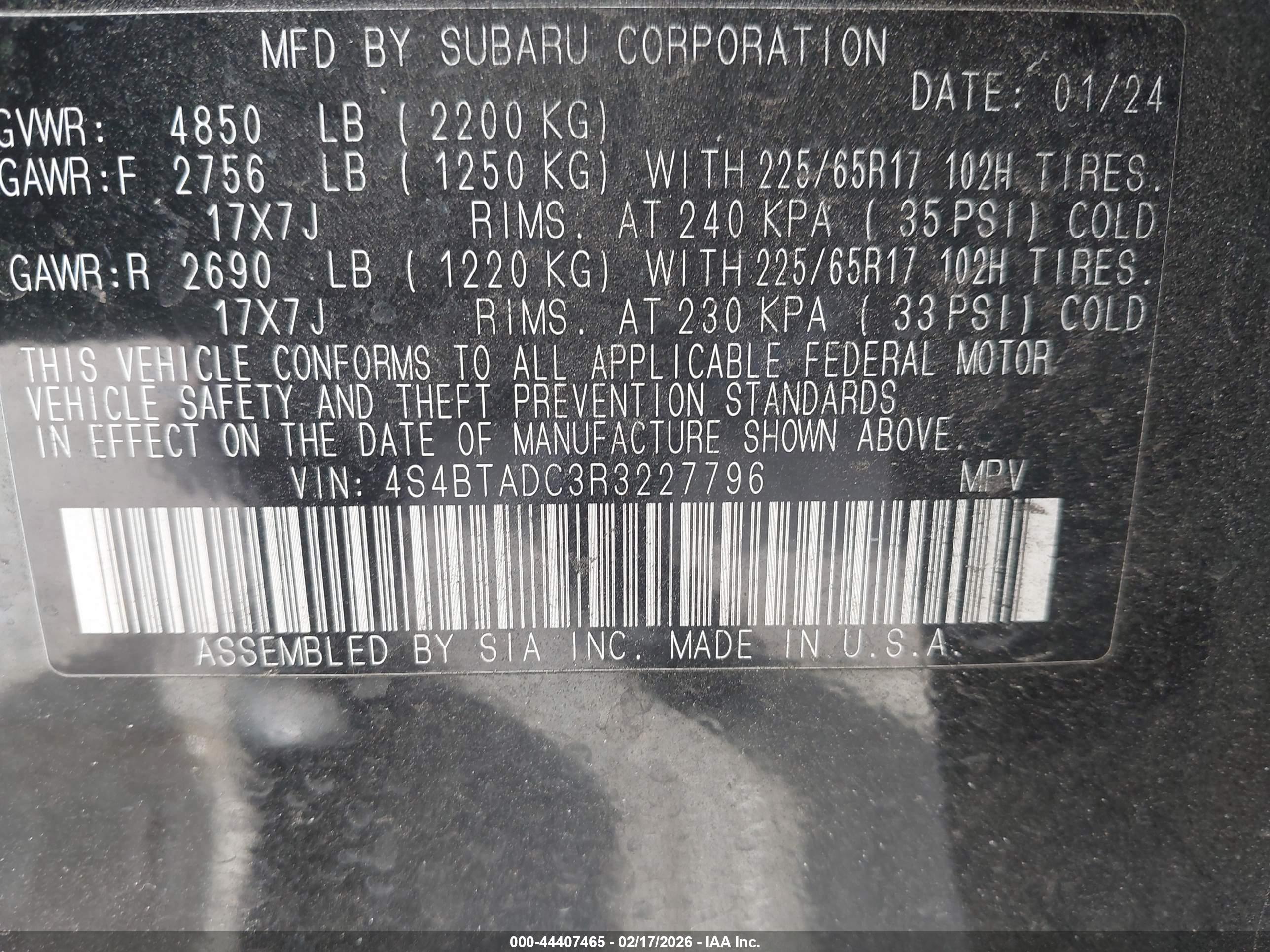 SUBARU OUTBACK image 9