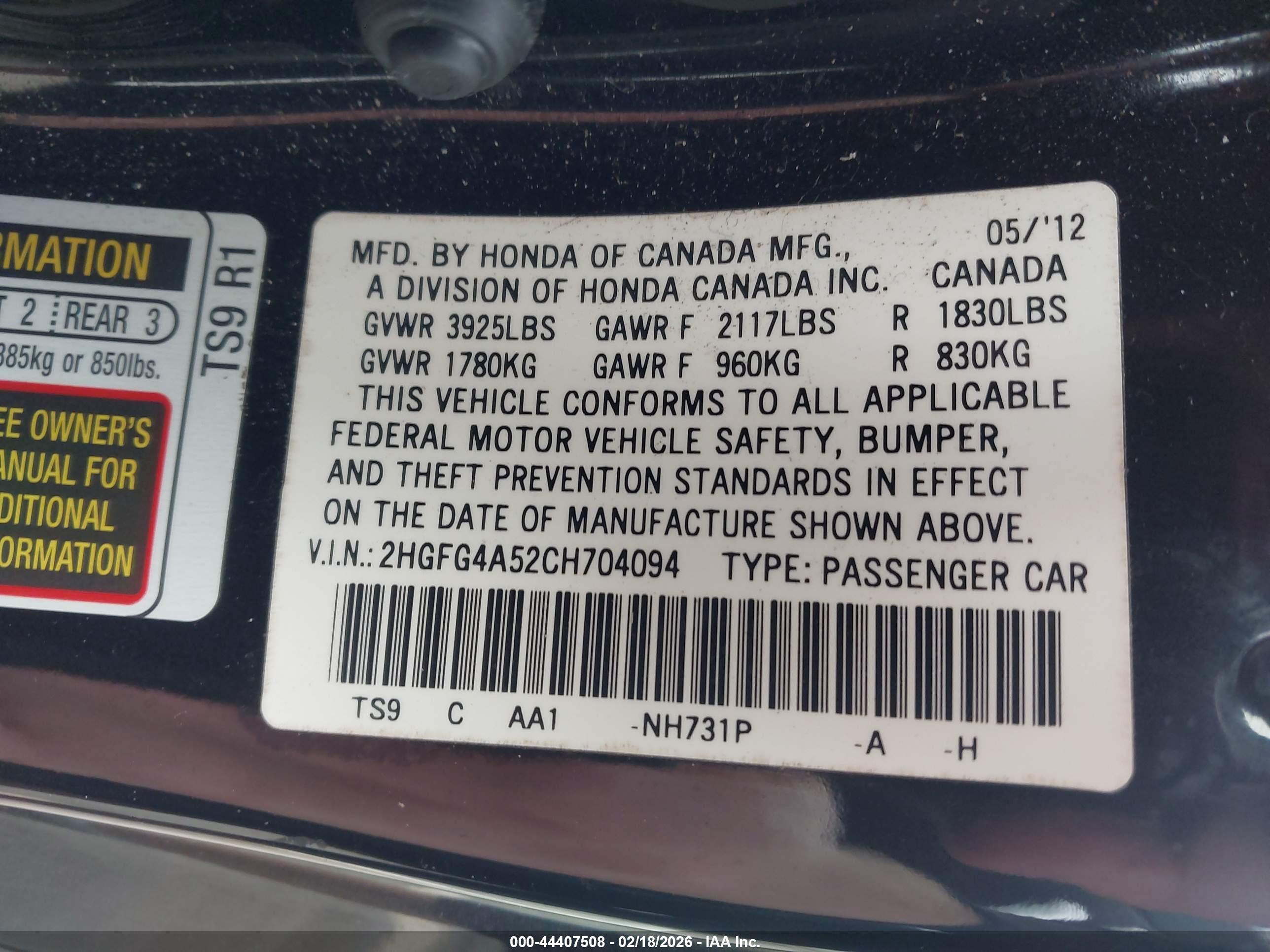 HONDA CIVIC image 9