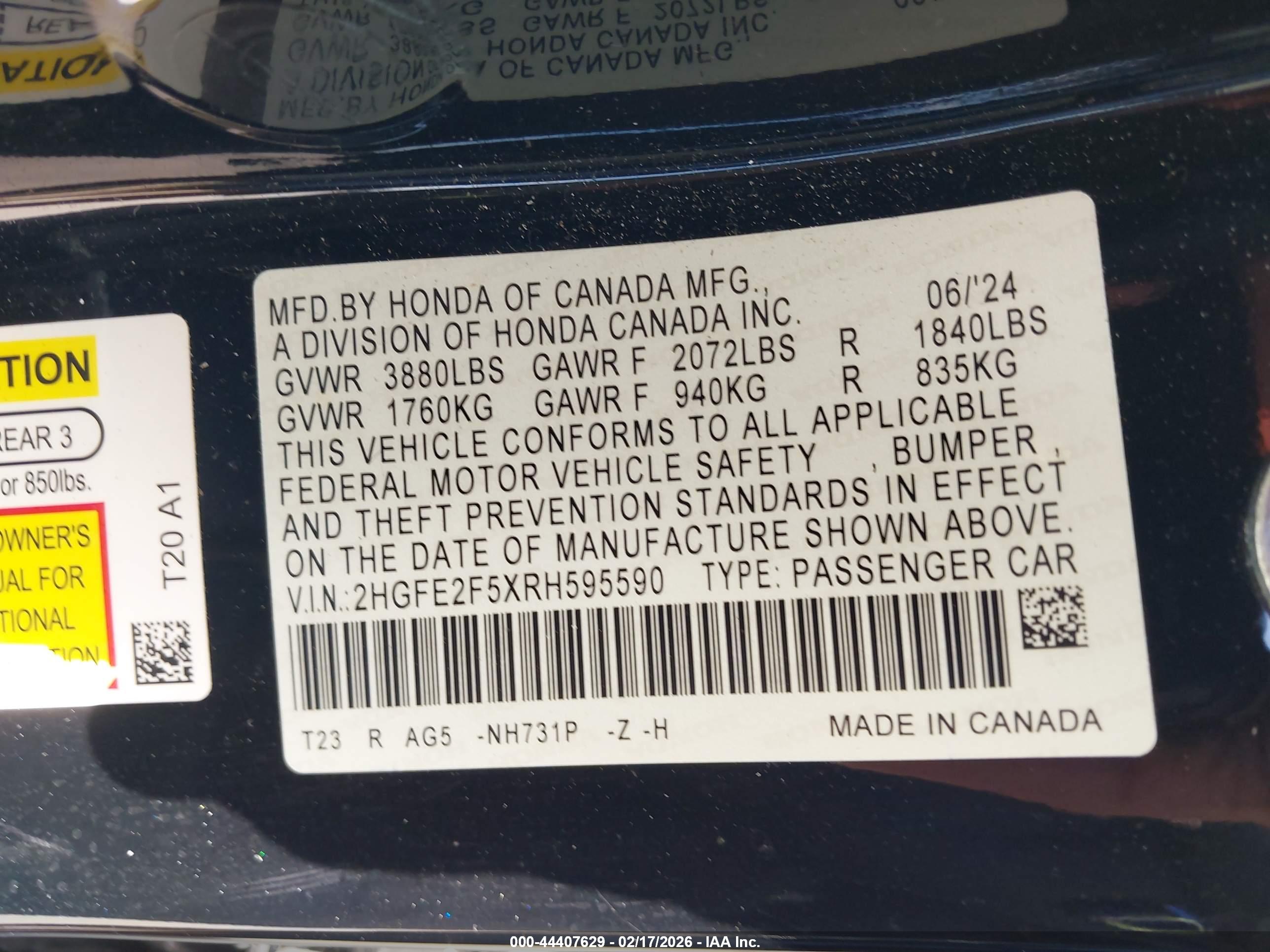 HONDA CIVIC image 9