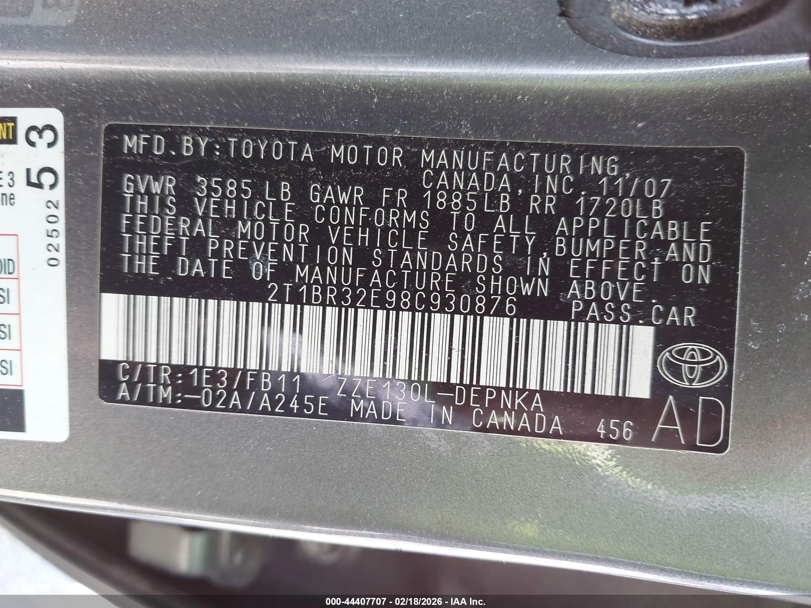 TOYOTA COROLLA image 9