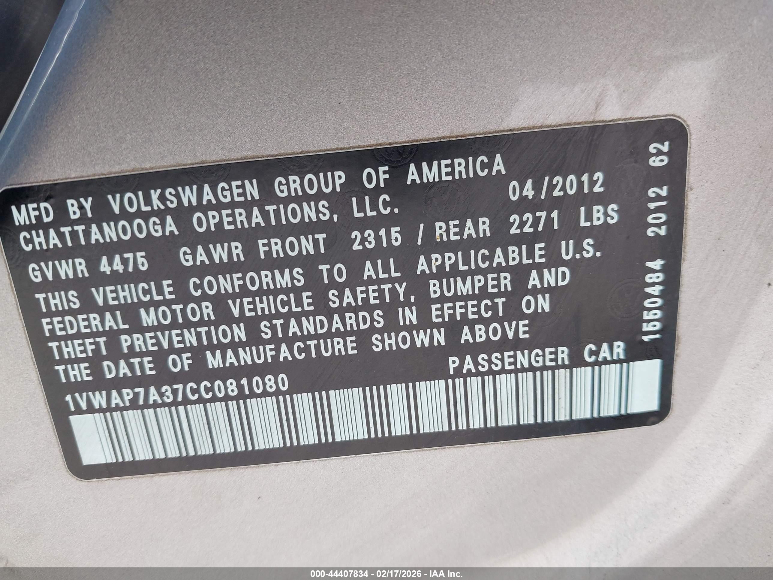 VOLKSWAGEN PASSAT image 9