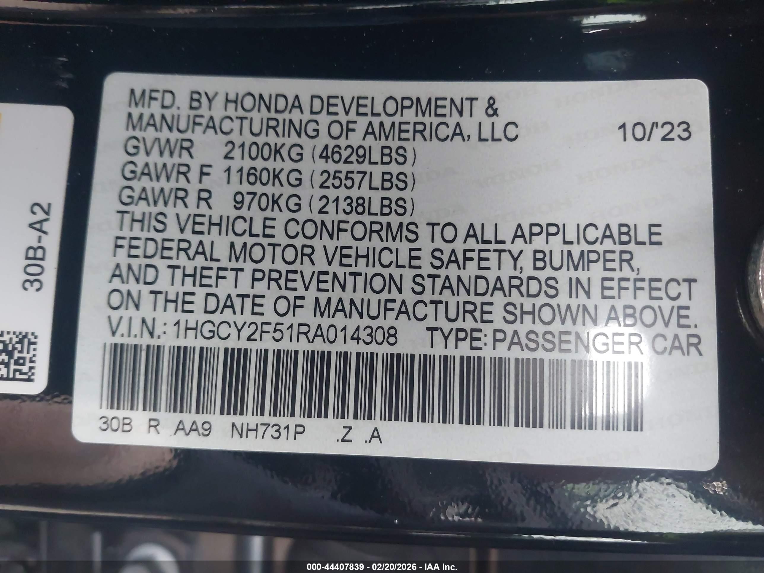 HONDA ACCORD image 9