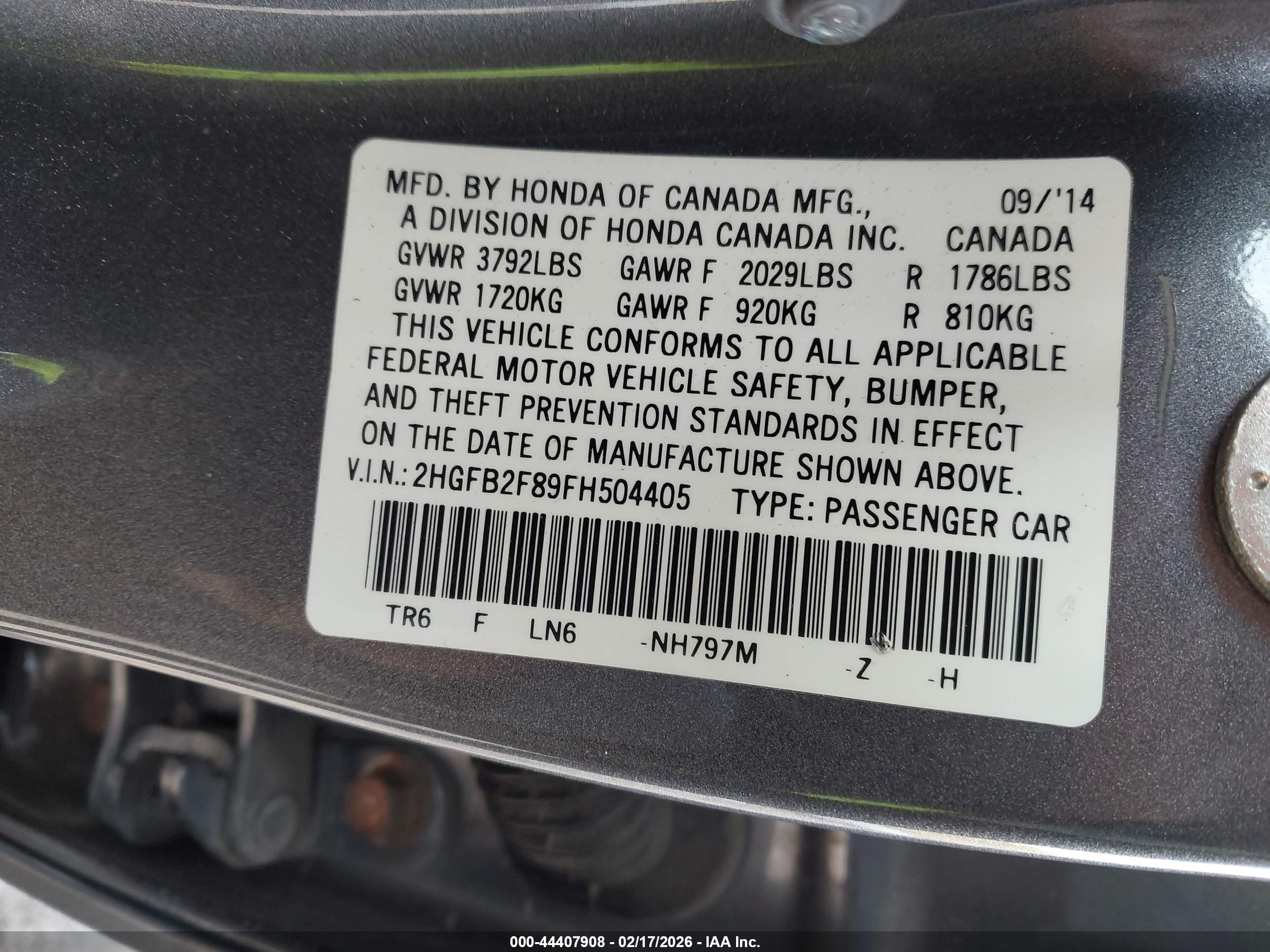 HONDA CIVIC image 9