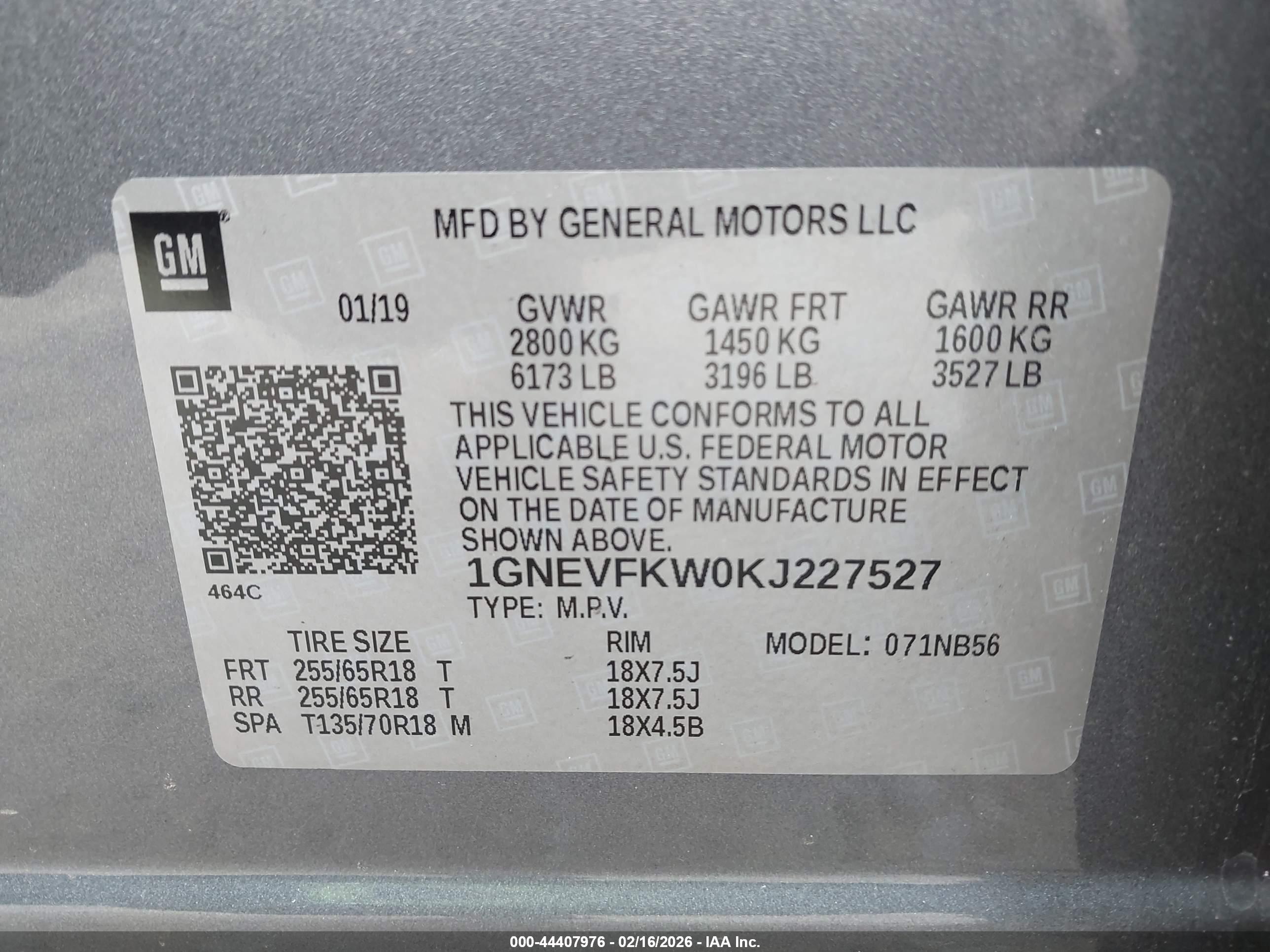 CHEVROLET TRAVERSE image 9