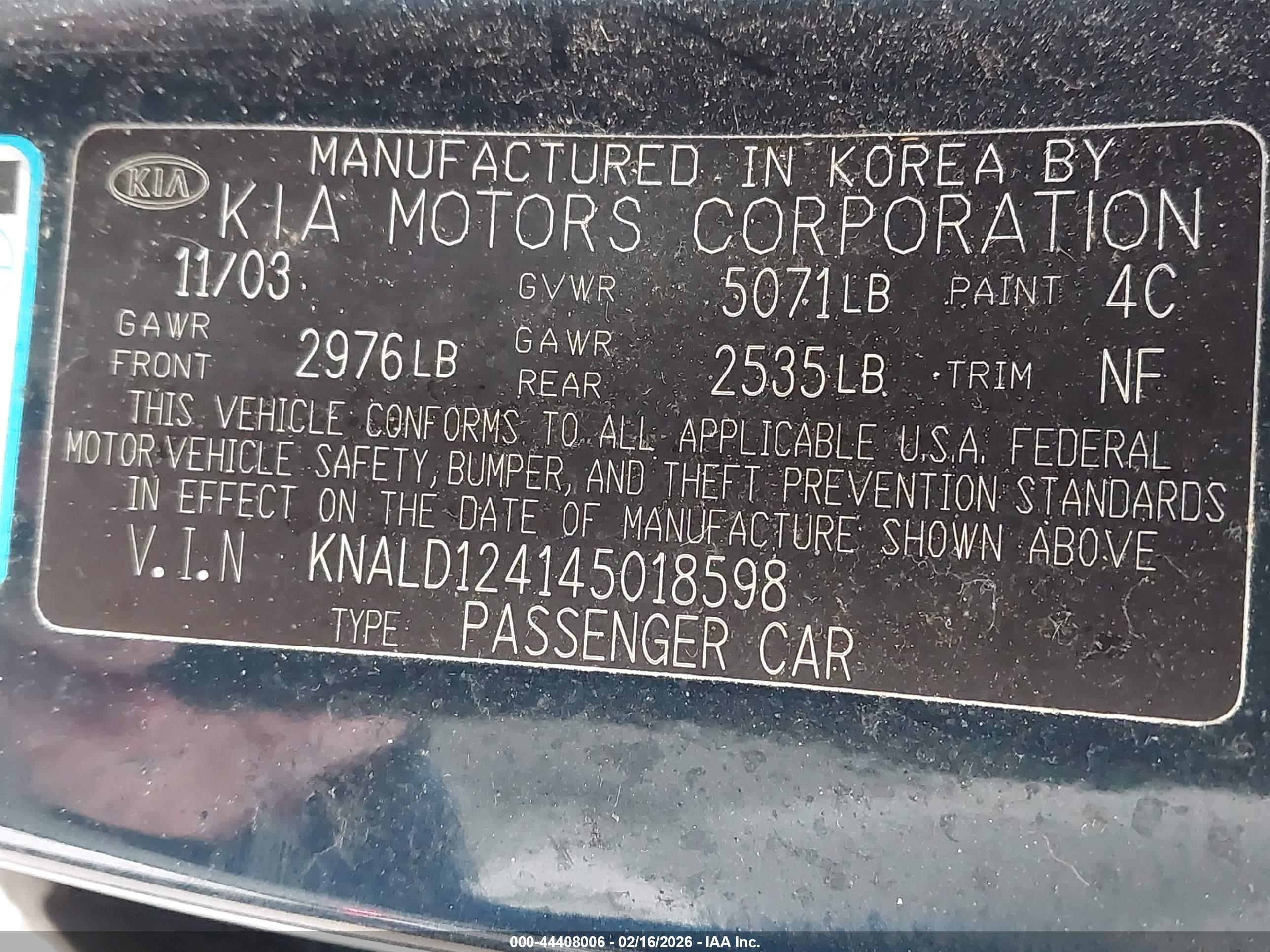KIA AMANTI image 9