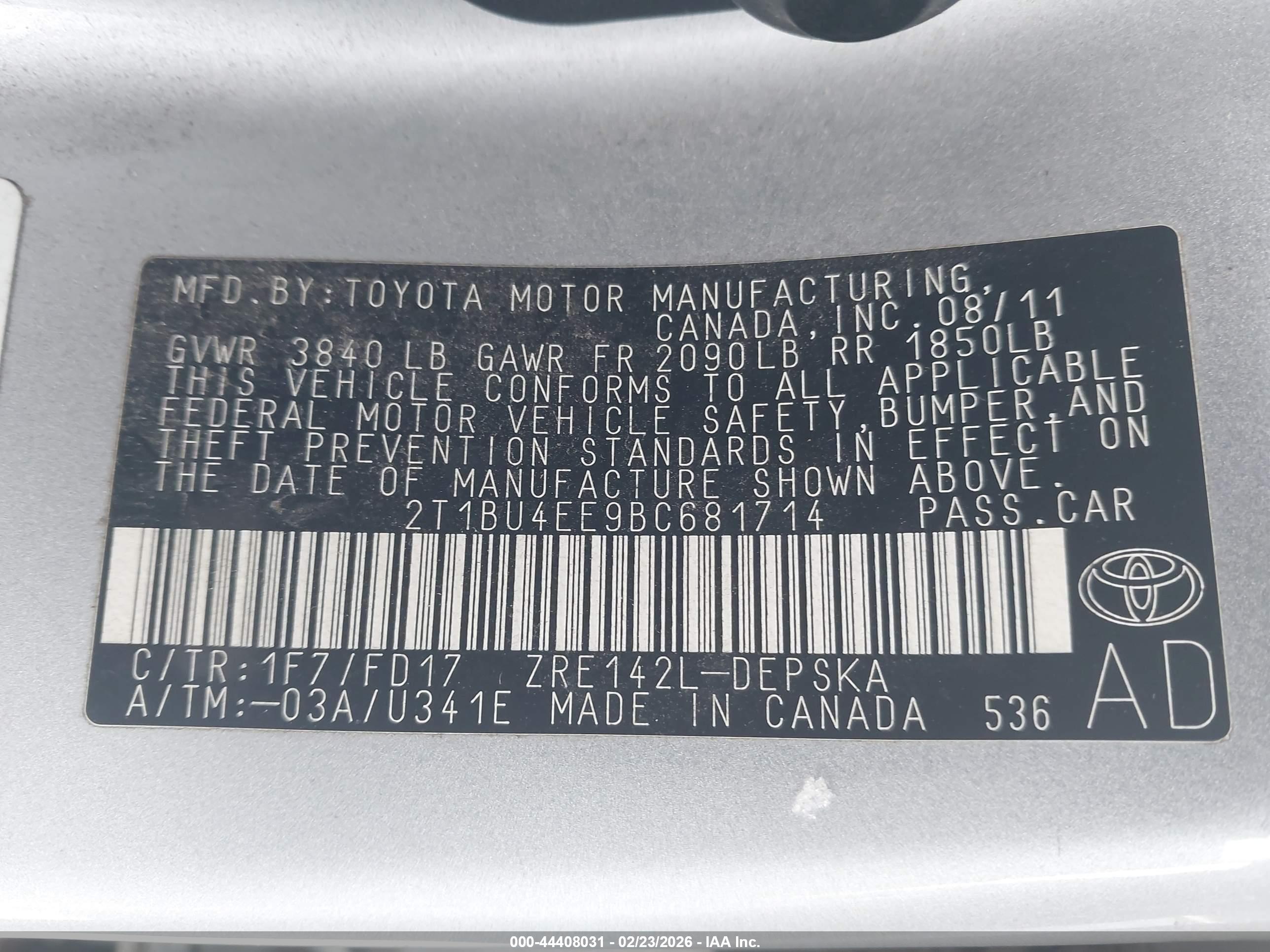 TOYOTA COROLLA image 9