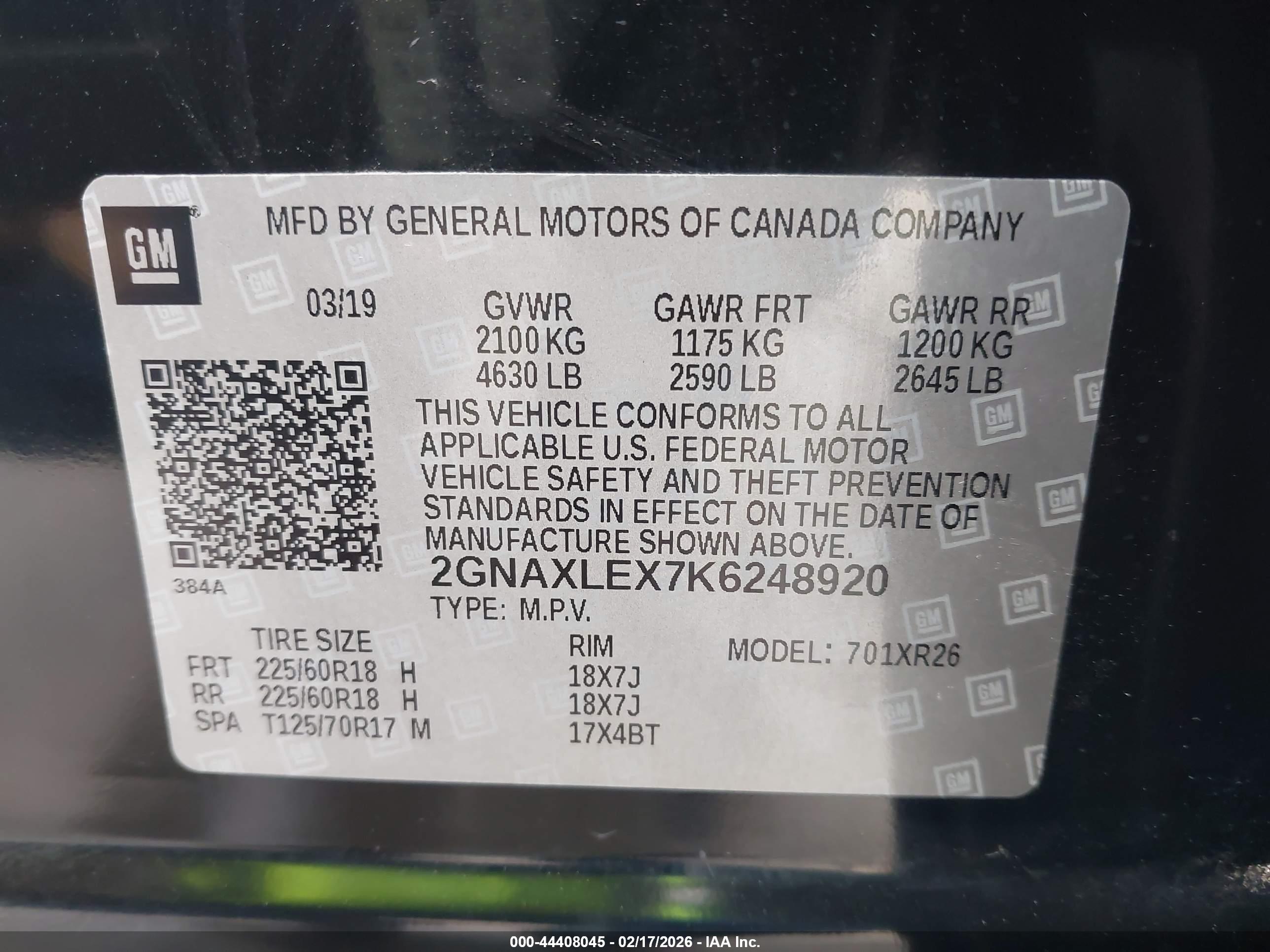 CHEVROLET EQUINOX image 9