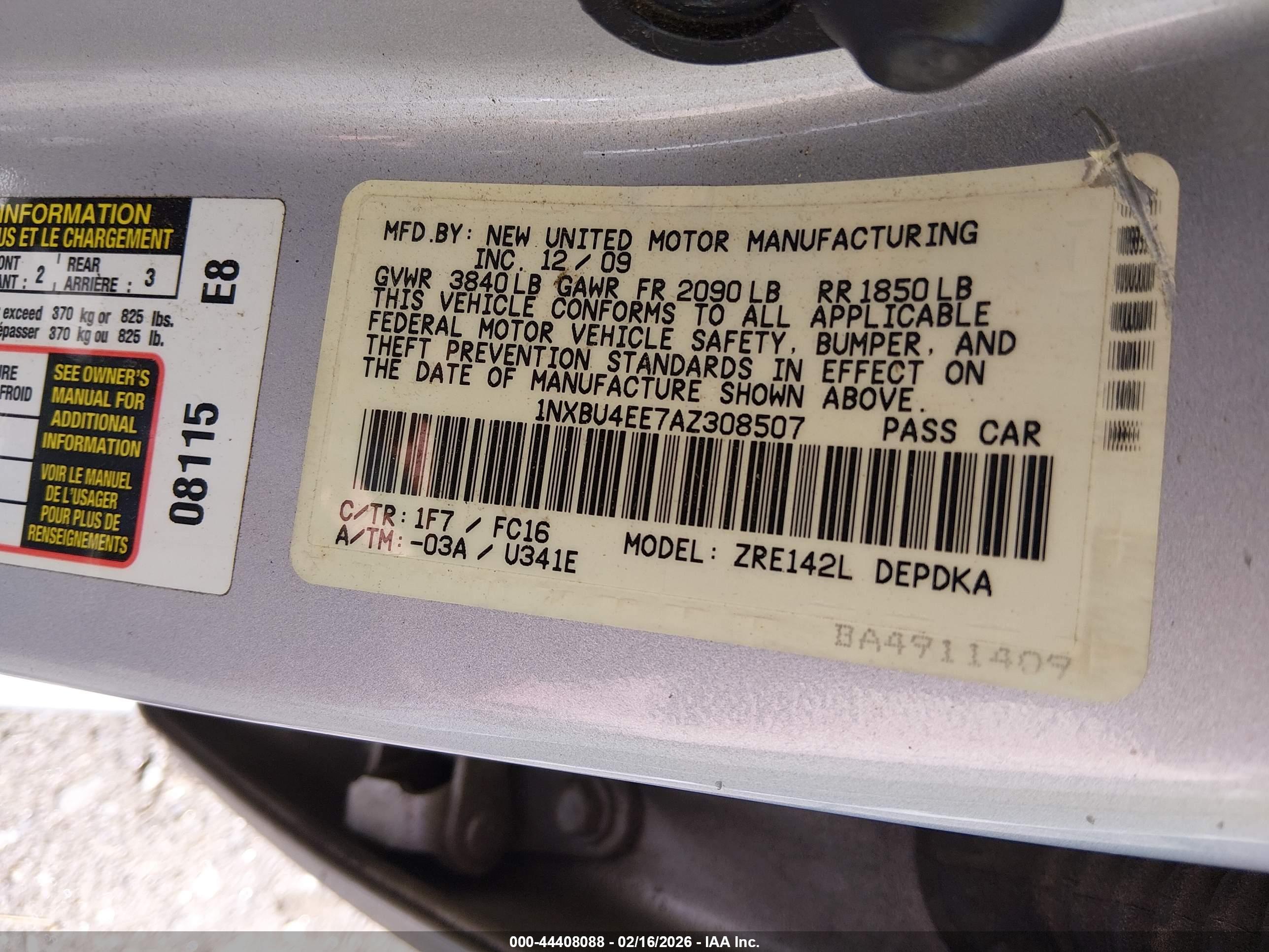 TOYOTA COROLLA image 9