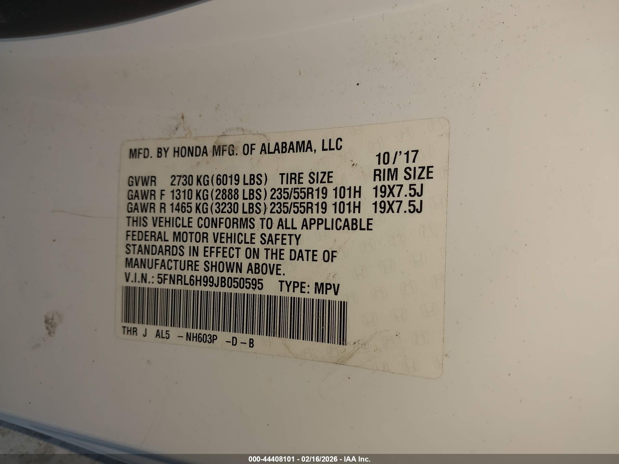 HONDA ODYSSEY image 9