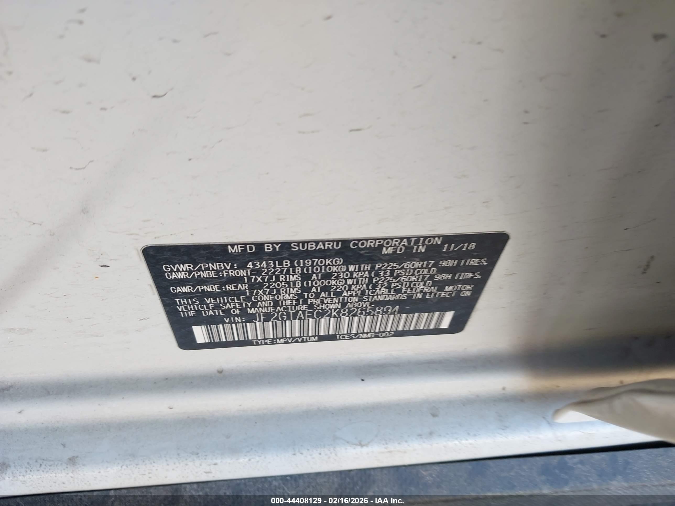 SUBARU CROSSTREK image 9