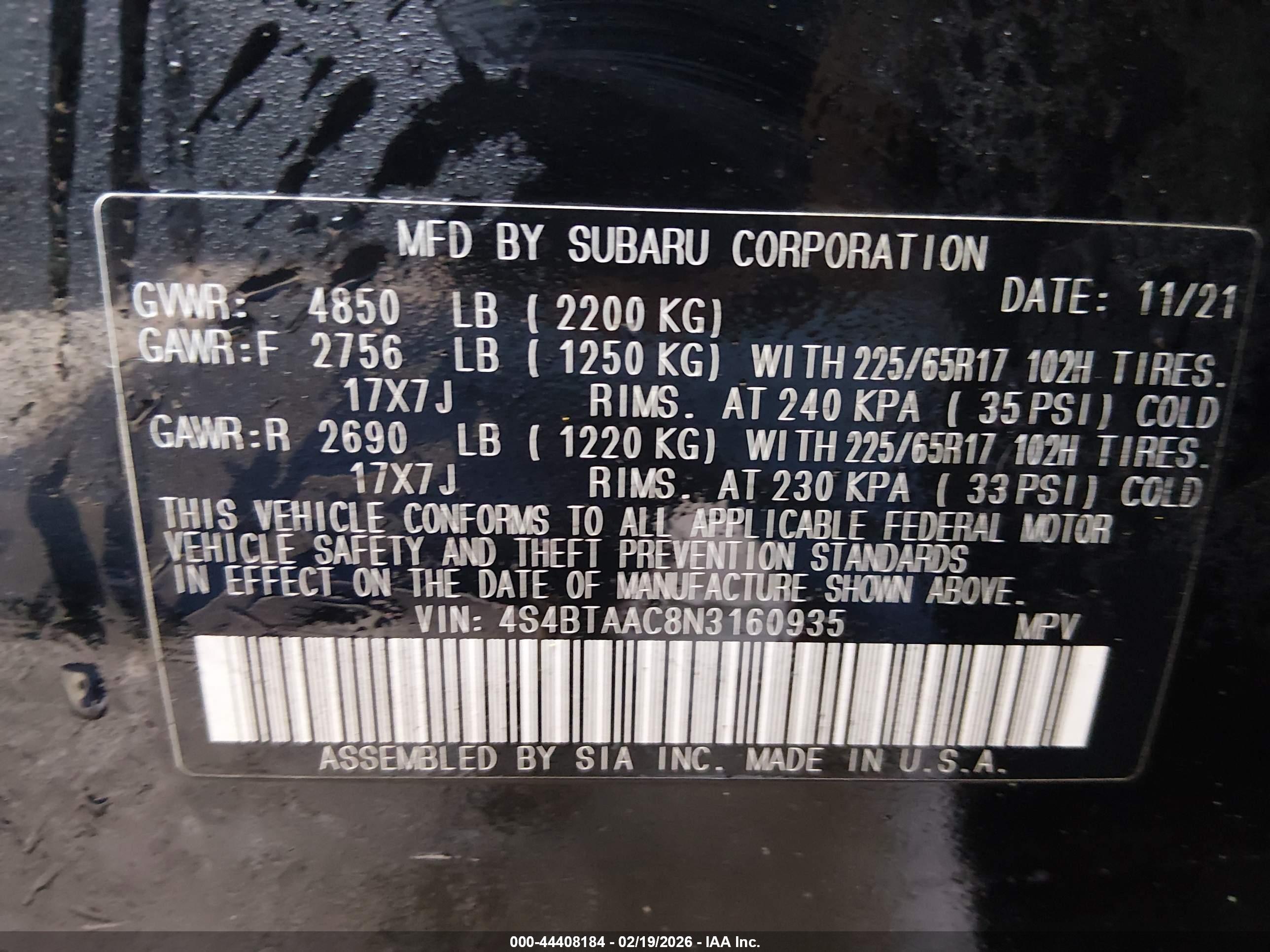 SUBARU OUTBACK image 9